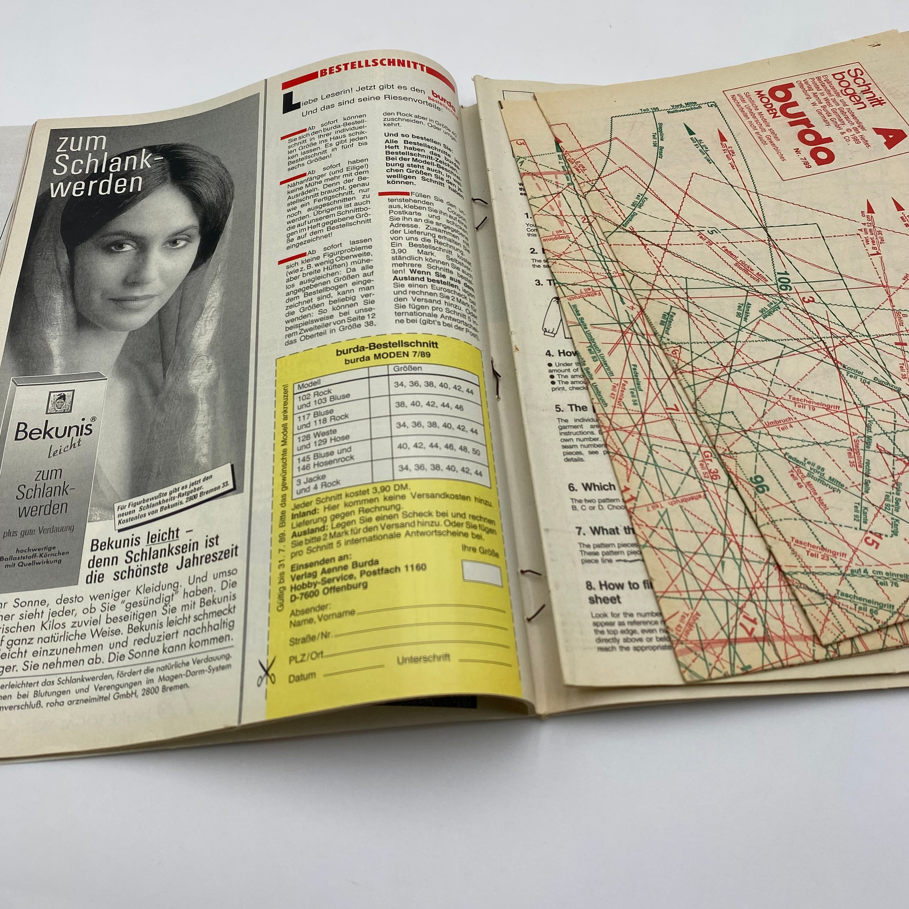 Burda Moden Magazine - July 1989 (NBK0105)