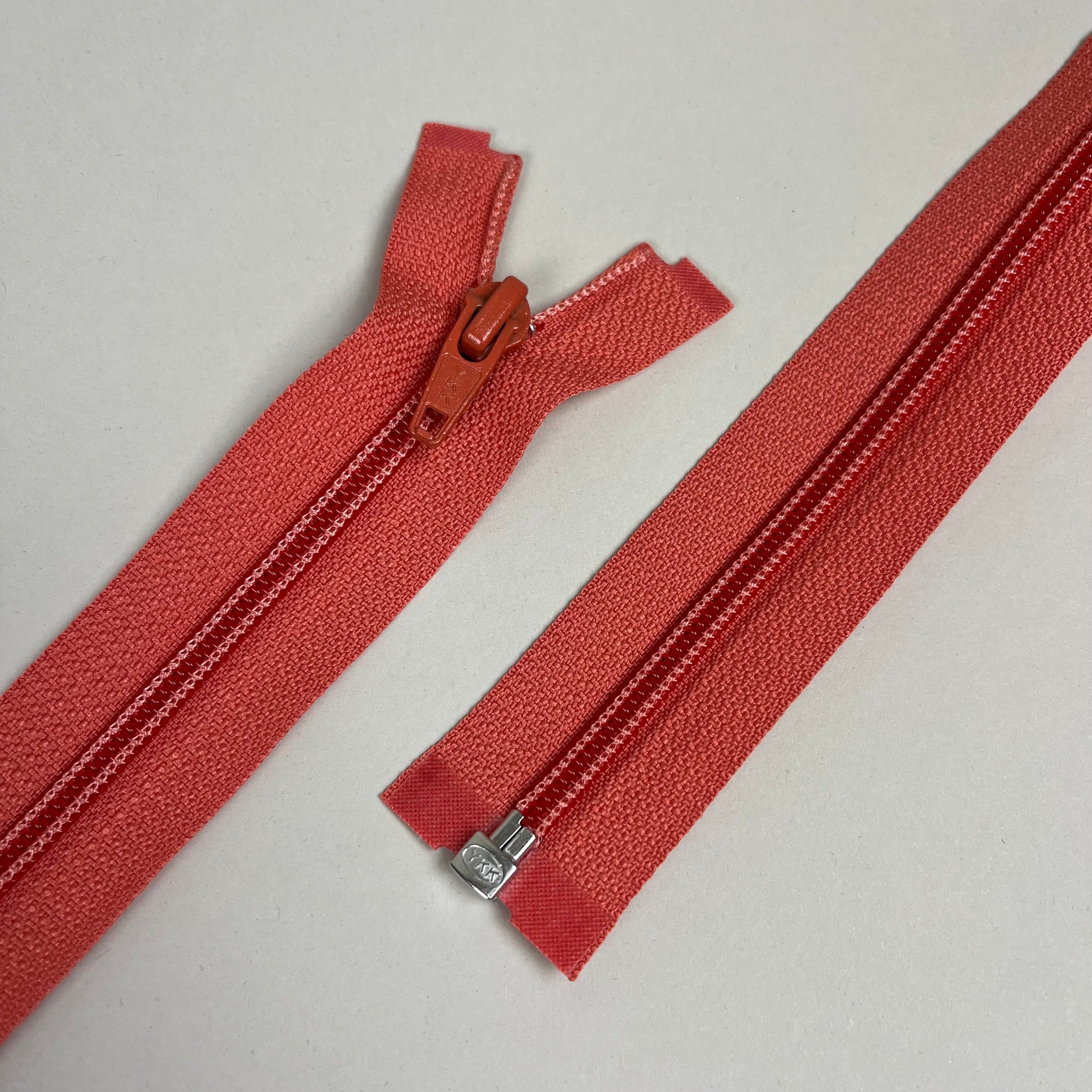 Separating Nylon Coil Zipper - Coral 17.5" (NZP0345)