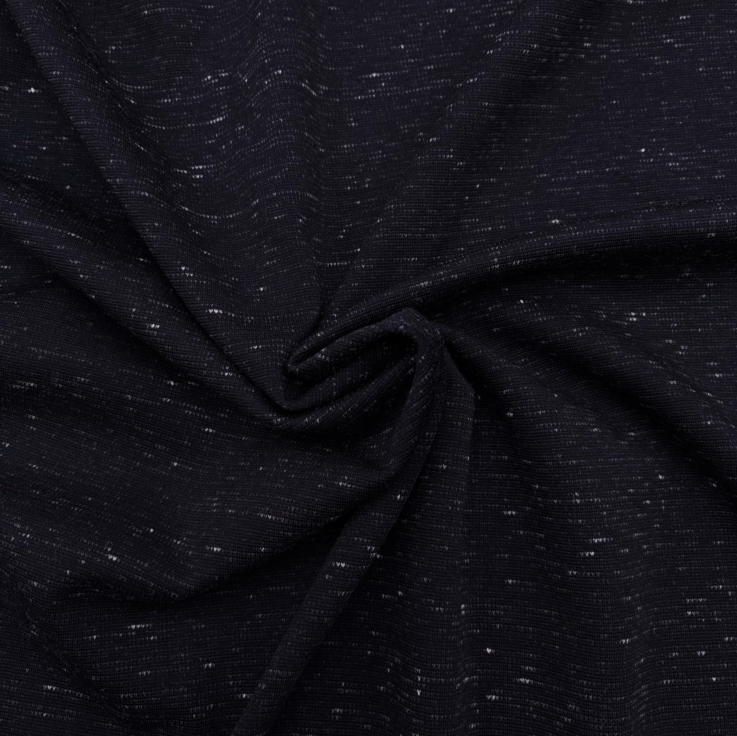 Rayon Ponte - Midnight Black Melange (KPS0040:41)