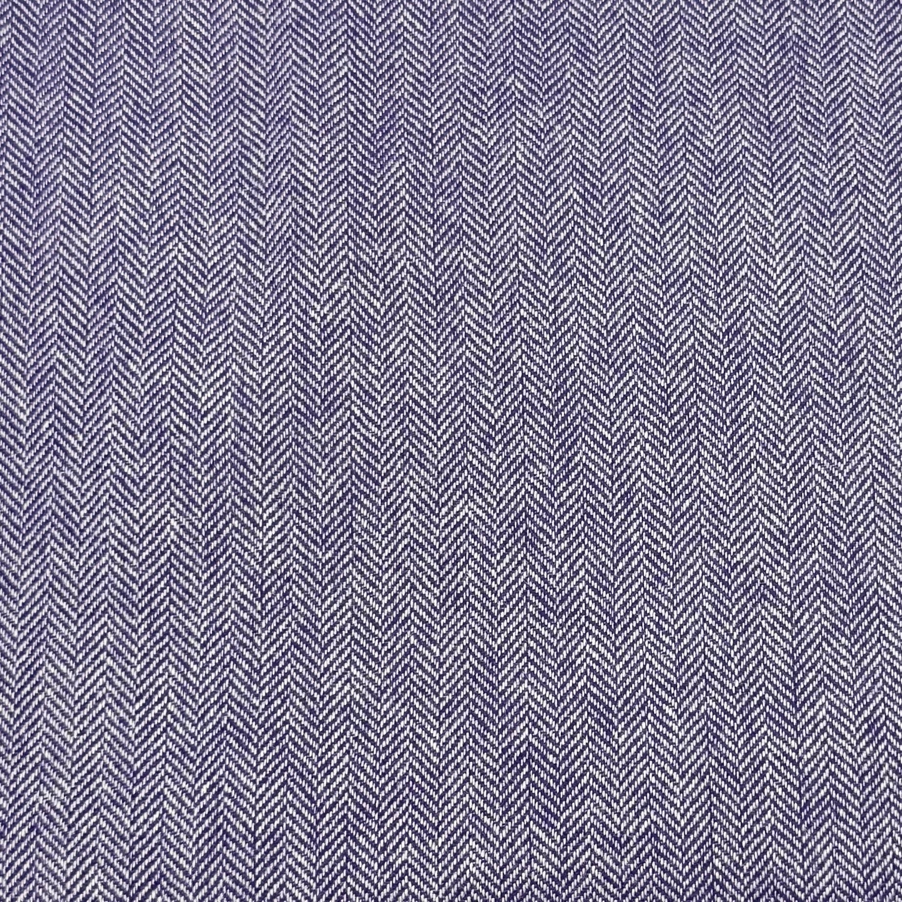 Wool Blend Suiting - Purple Herringbone (WSW0789)