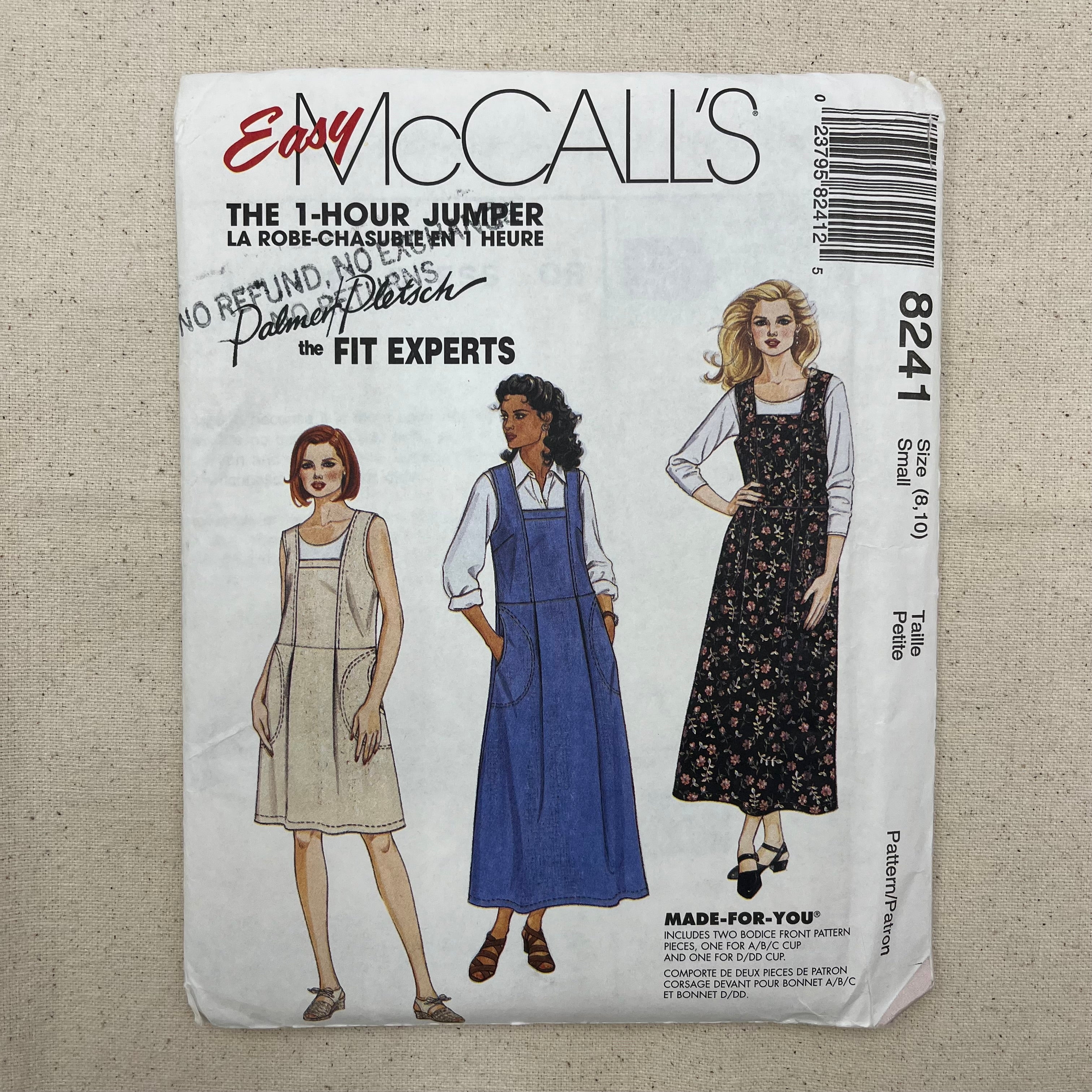 McCall's Pattern - 8241 Dress & Jumper (NPA0493)