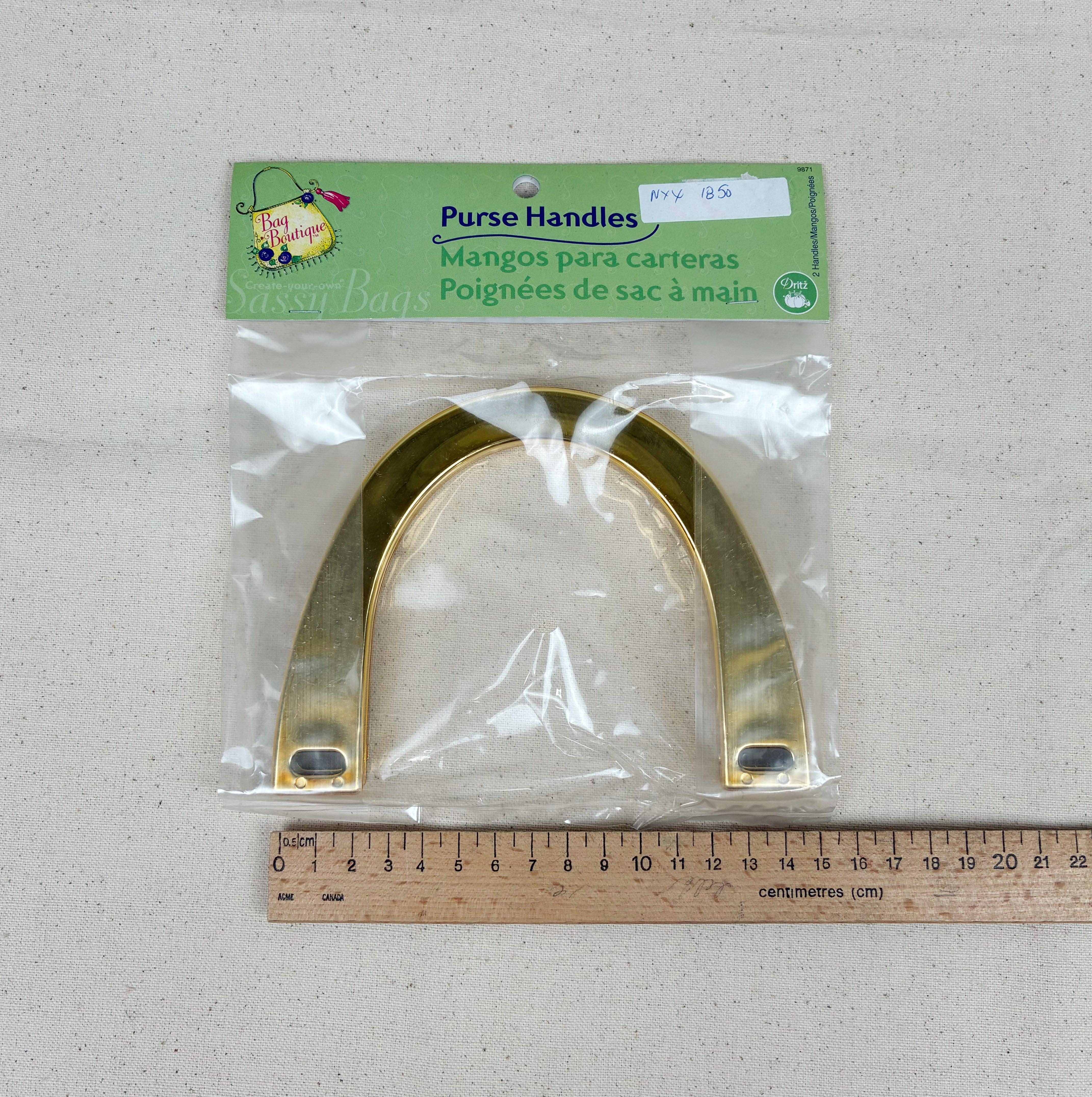 Acrylic Purse Handles - Gold Tone (NXX1850)