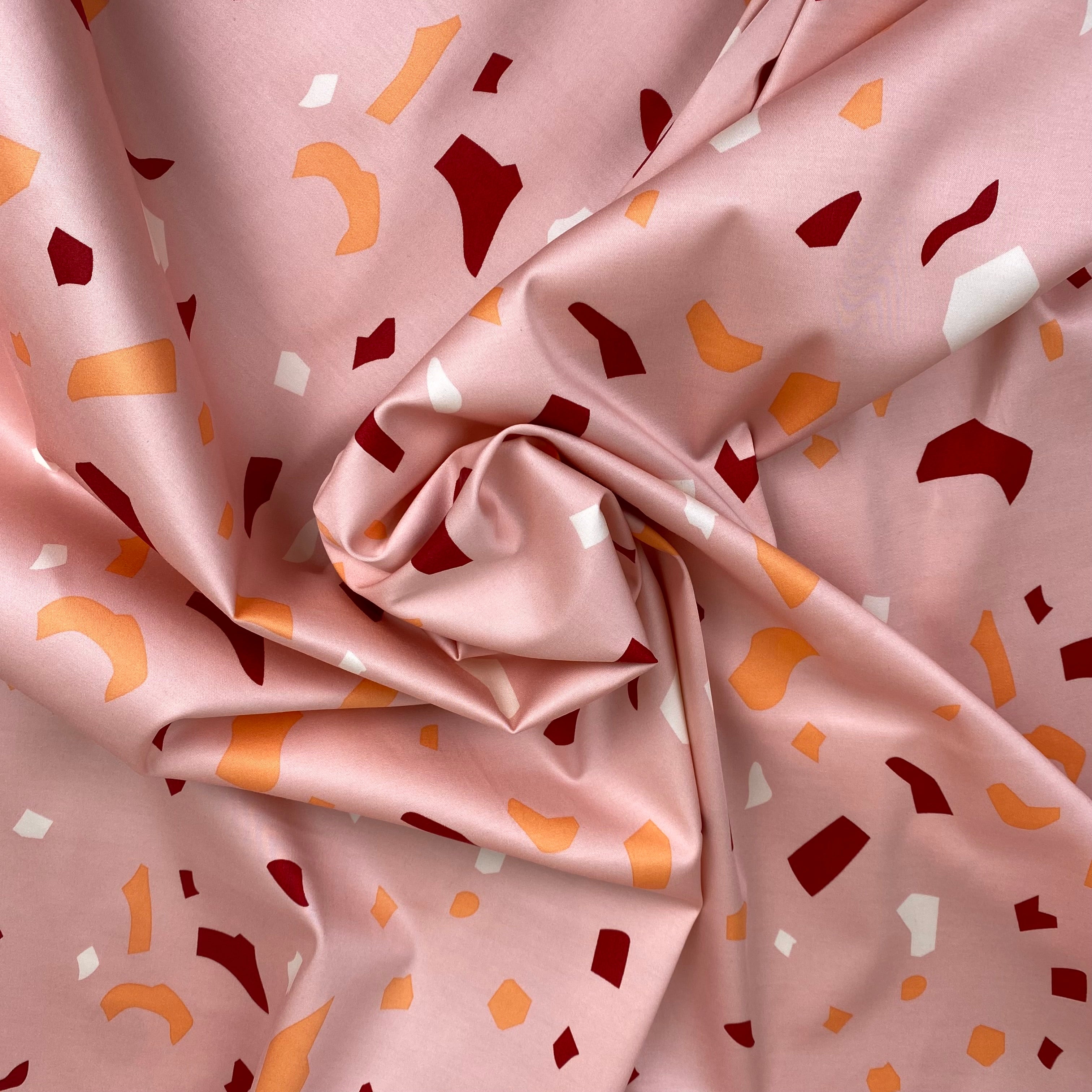 Tencel/Cotton Stretch Woven - Pink Terrazzo (WDW3135)