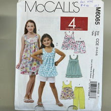 Load image into Gallery viewer, MCCALL&#39;S Pattern, Children&#39;s and Girl&#39;s Top, Dresses, Shorts and Pants (PMC6065)
