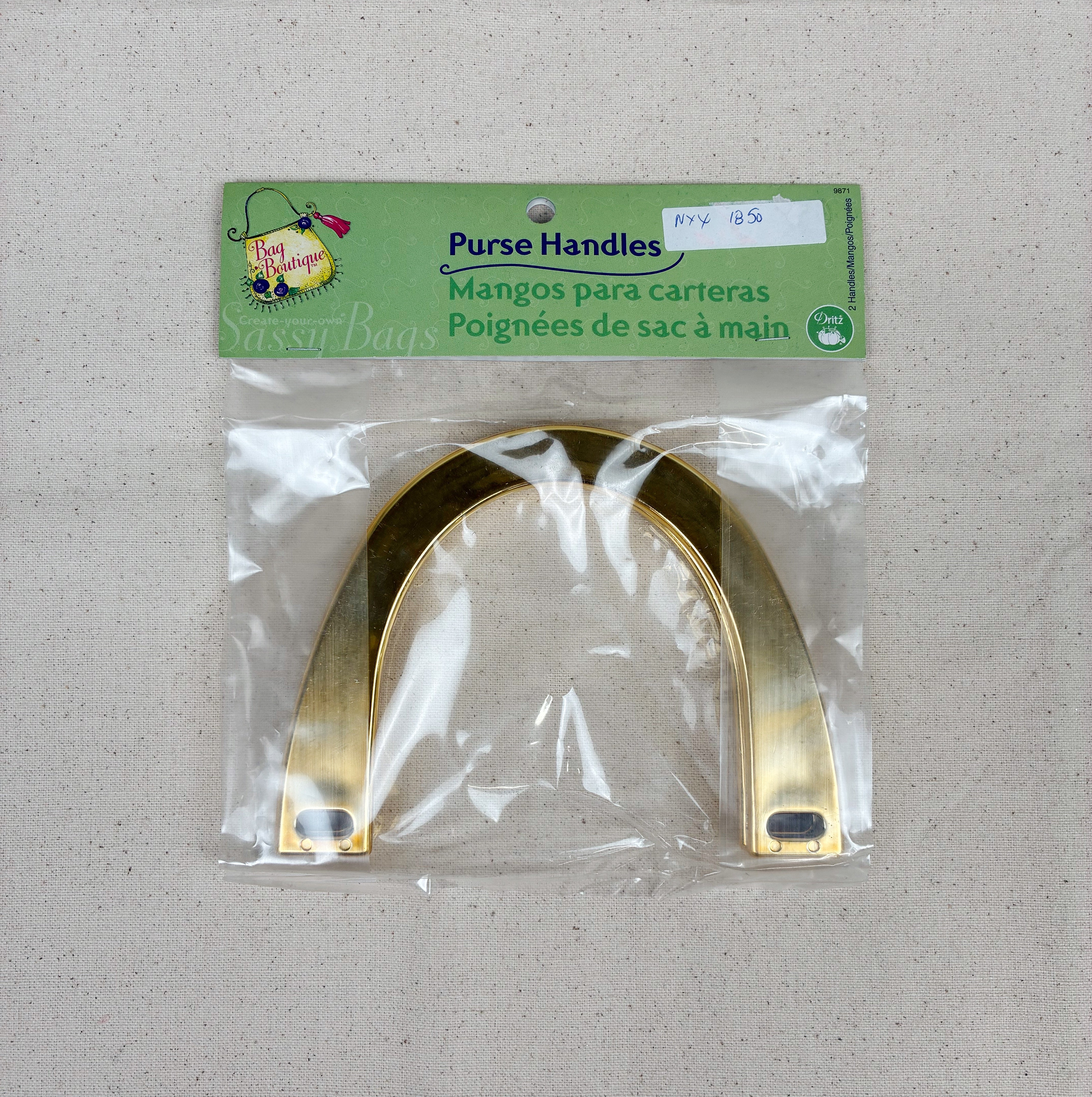 Acrylic Purse Handles - Gold Tone (NXX1850)