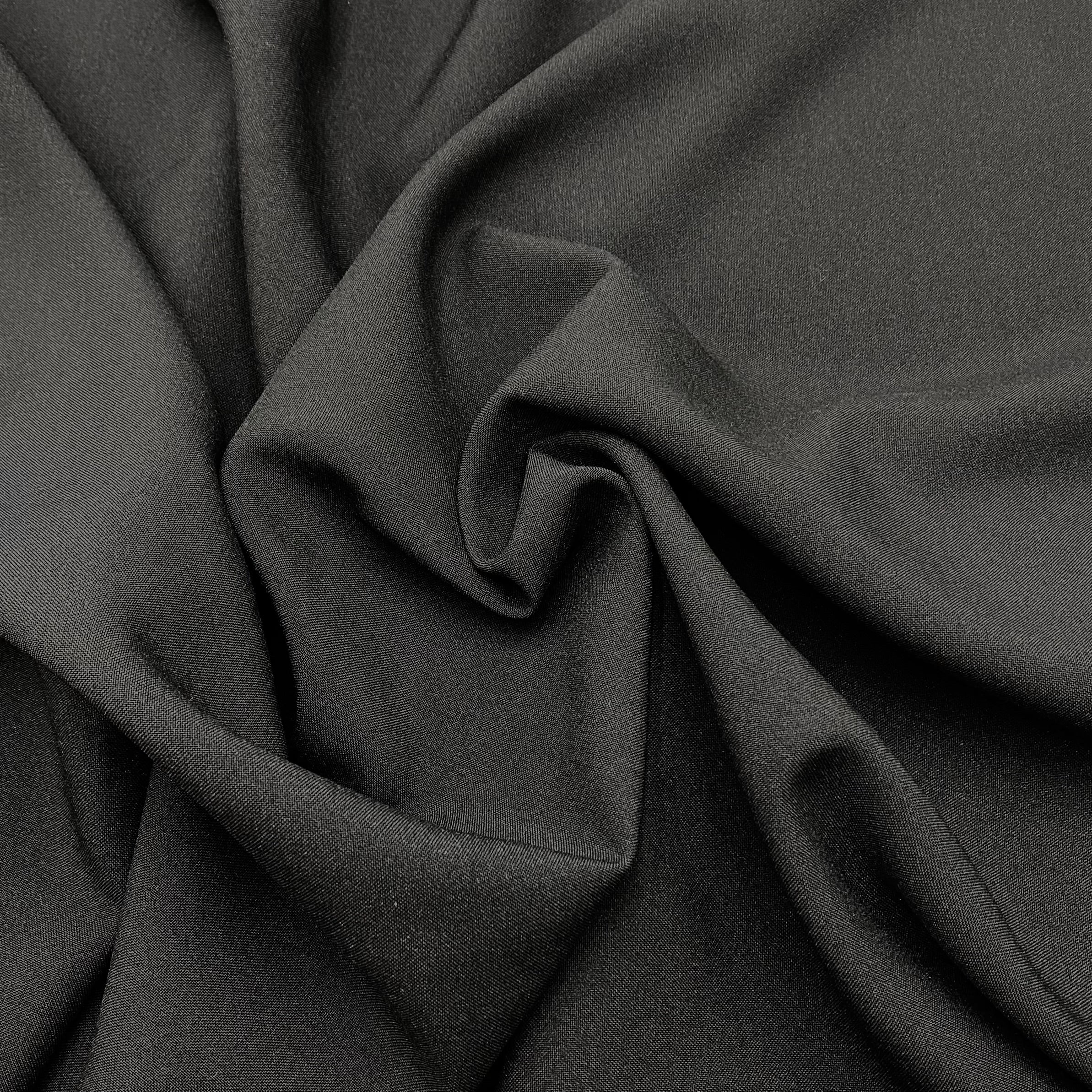 Stretch Poplin - Black (WDW3246)