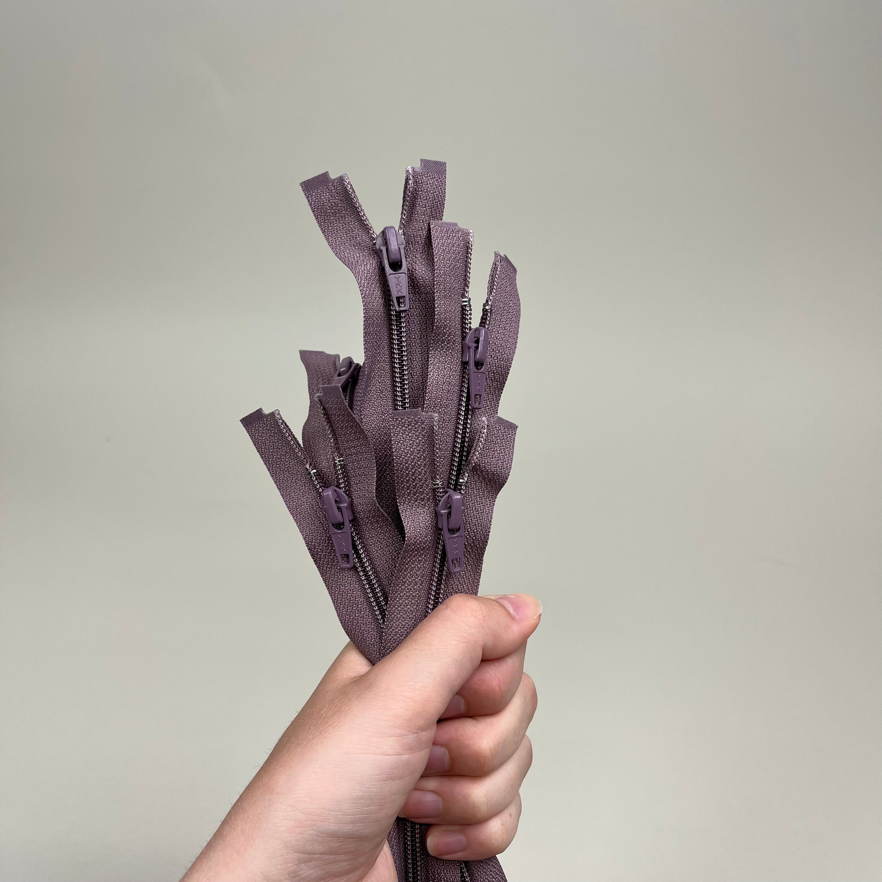 Separating Nylon Coil Zipper - Mauve 21" (NZP0325)