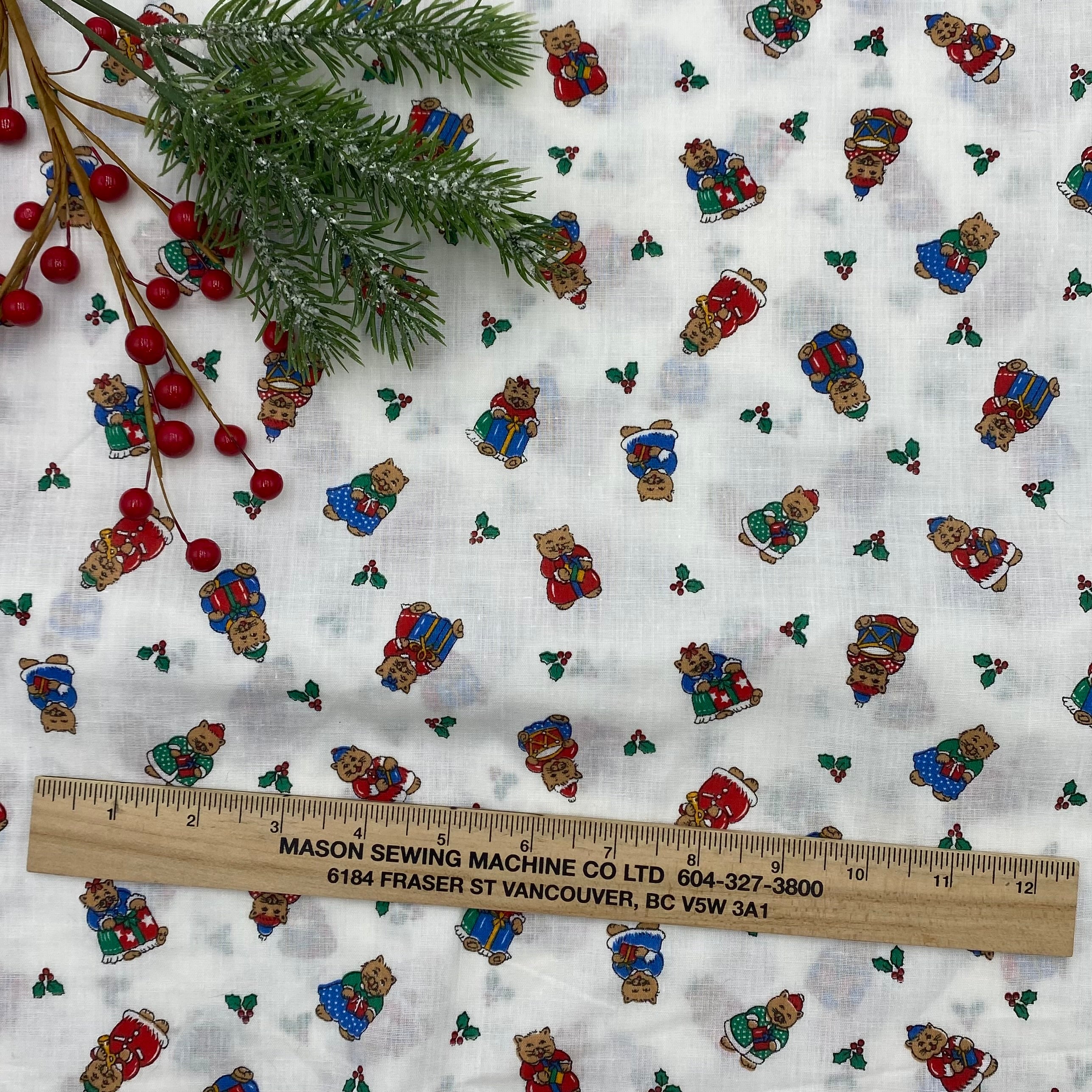 Quilting Cotton - Christmas Bears (WQC2727)