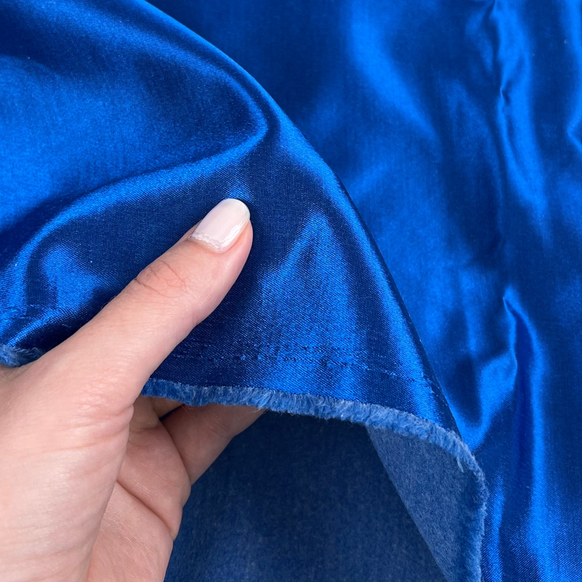 Cotton Blend Kasha Lining - Imperial Sapphire (WLN0077)