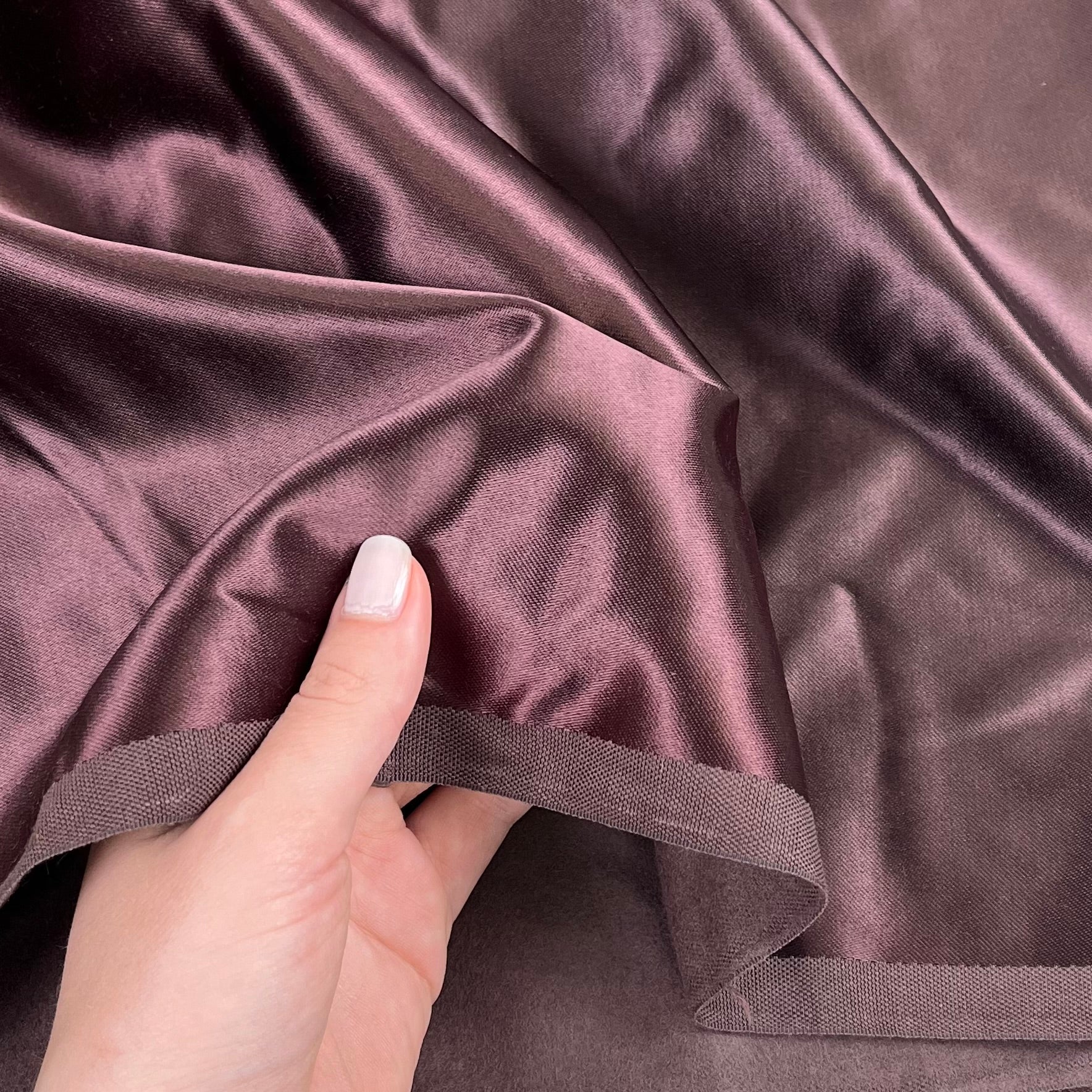 Cotton Blend Kasha Lining - Mahogany Wine (WLN0072)