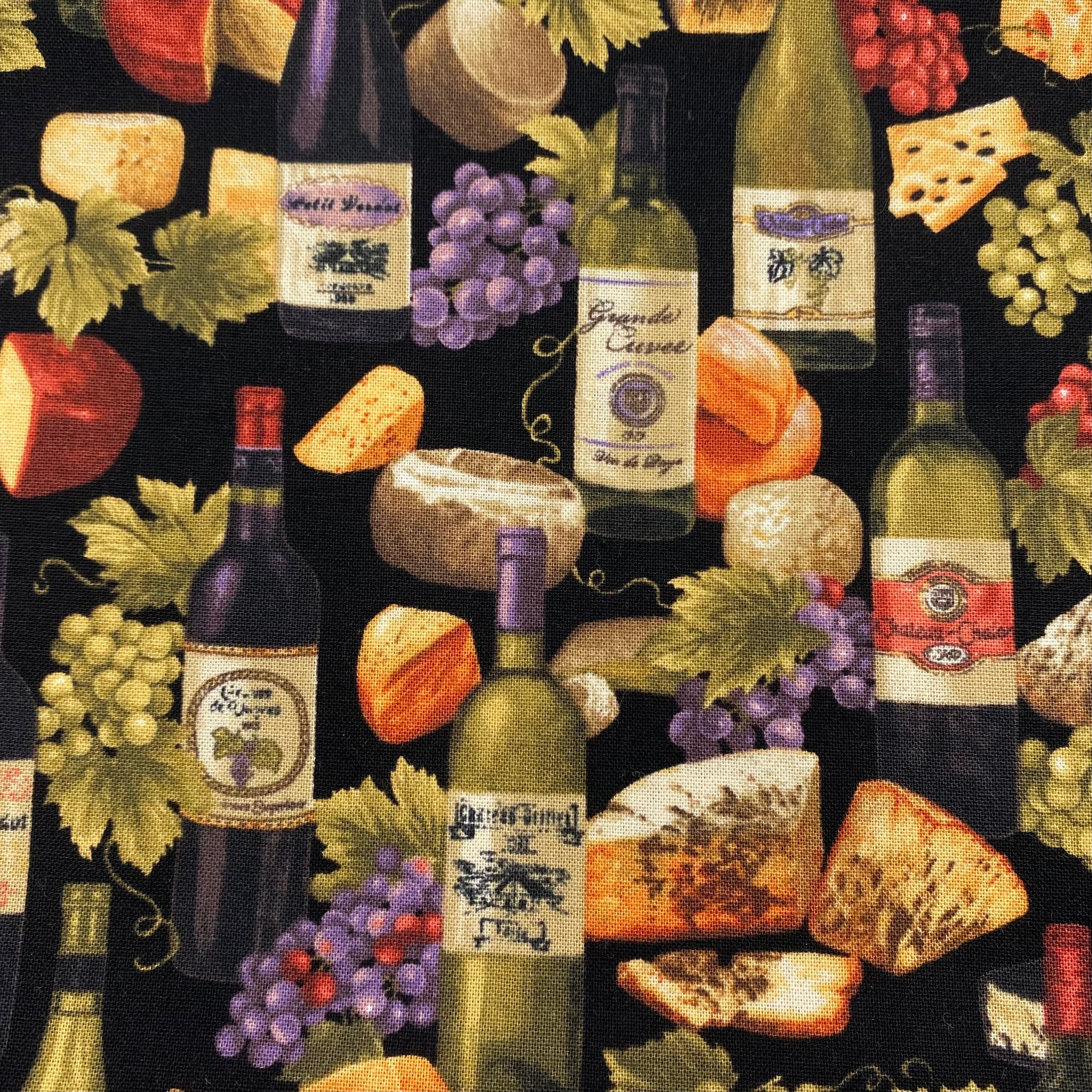 Quilting Cotton - Wine and Cheese (WQC2873)