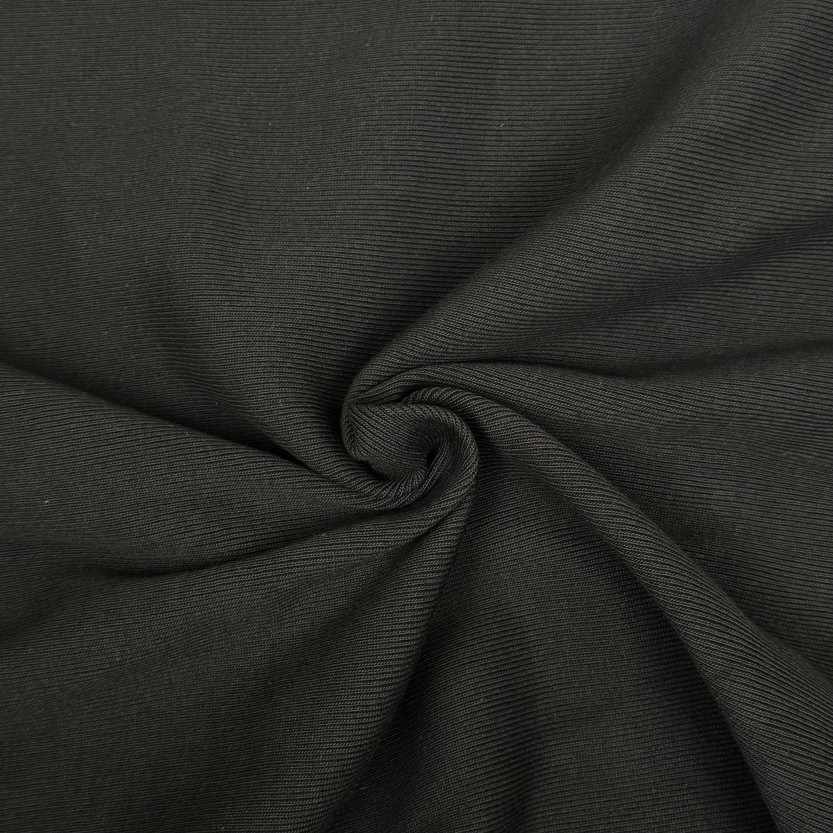 Cotton Rib Knit - Black (KRB0727)