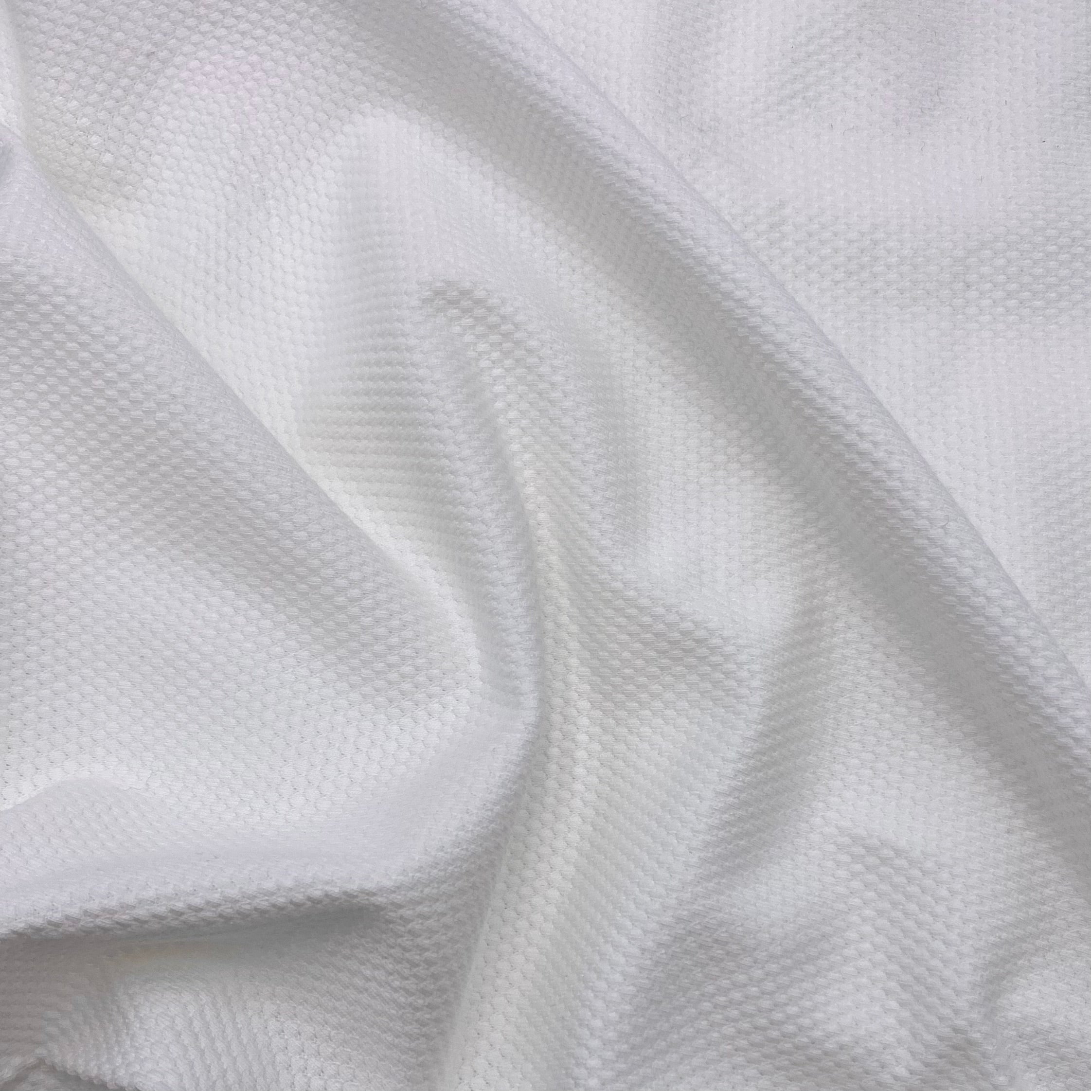 Cotton Blend Bubble Jersey - Snow (KJE1449:50)