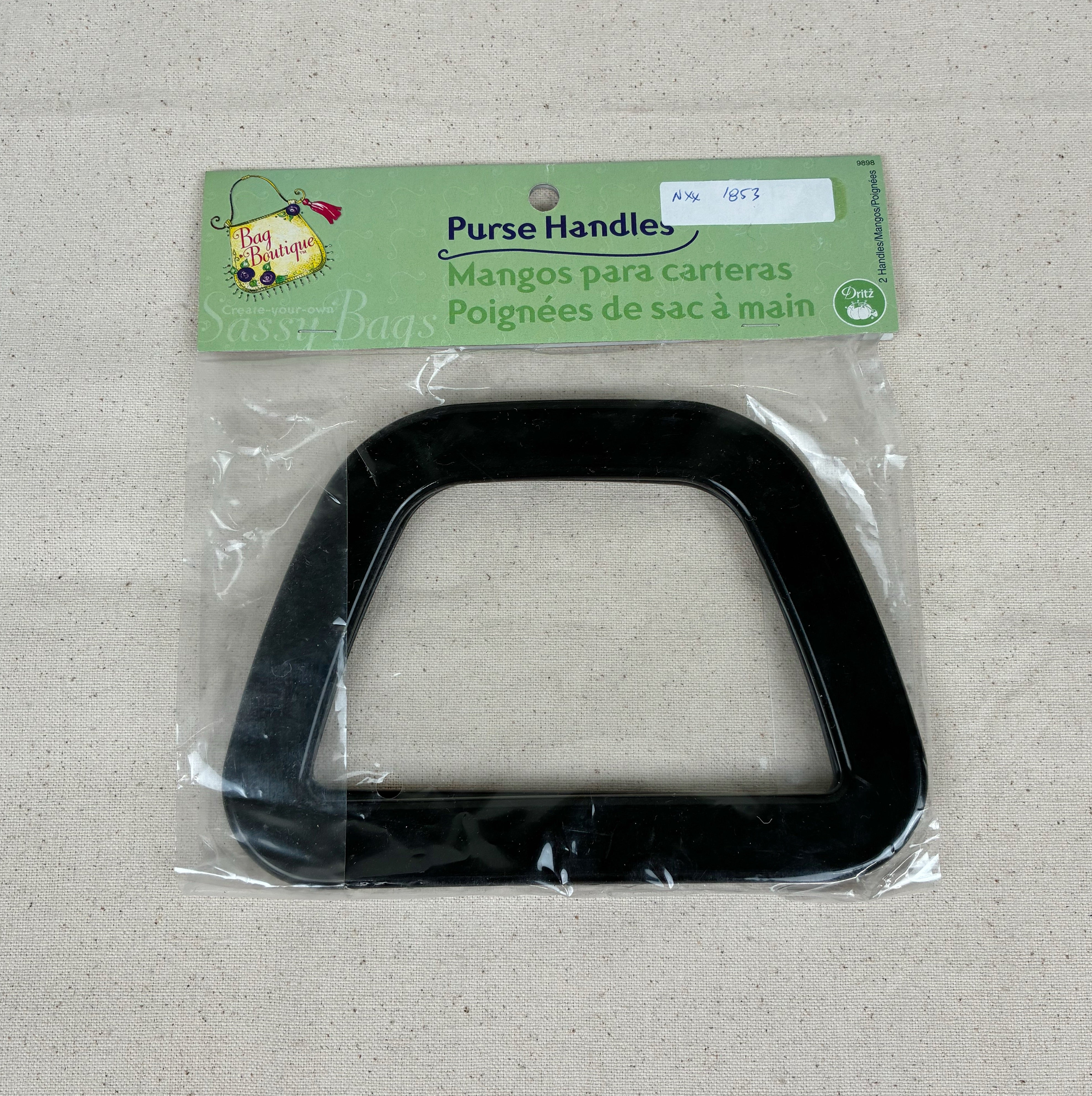 Acrylic Purse Handles - Black (NXX1853)