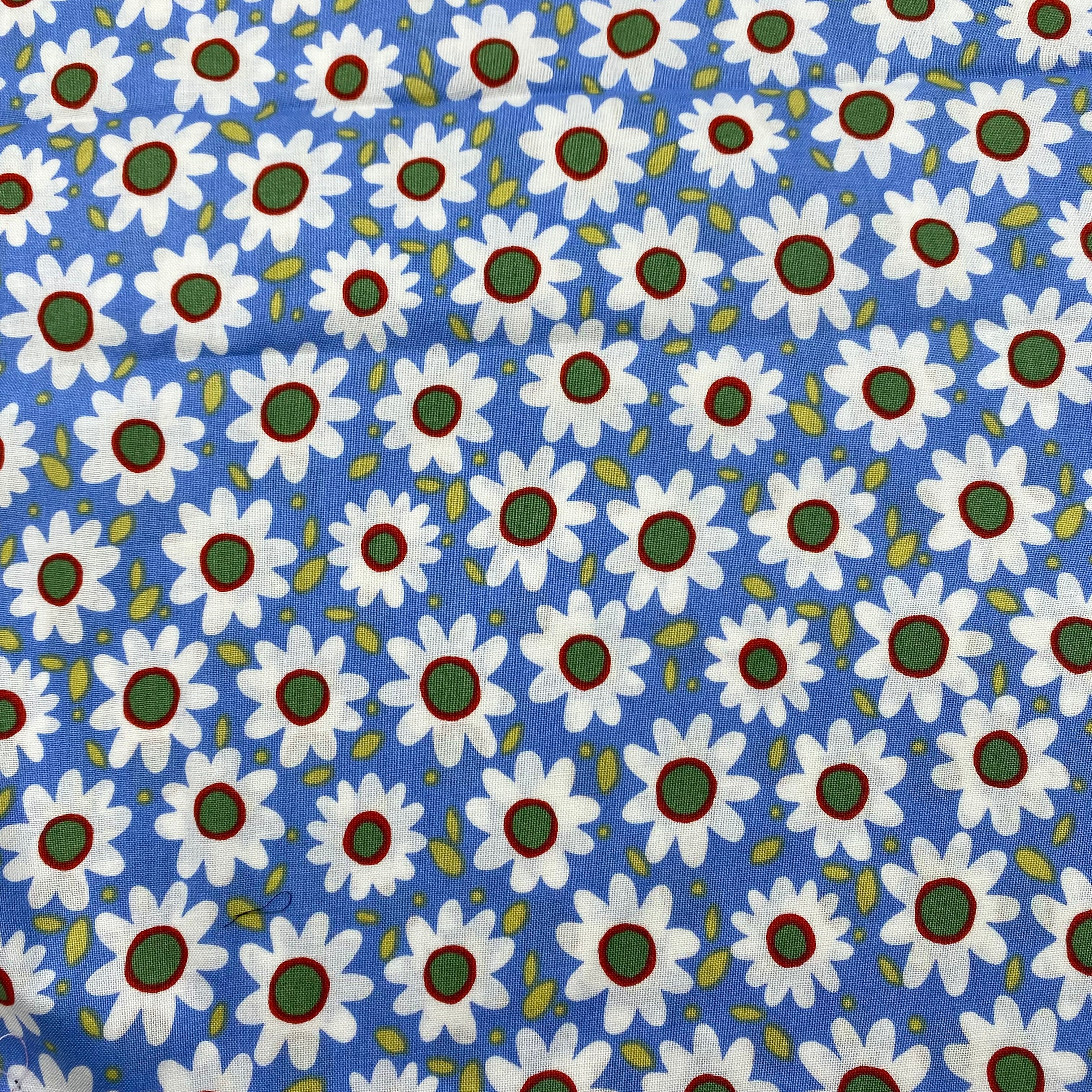 Quilting Cotton - Blue Daisies (WQC2887)