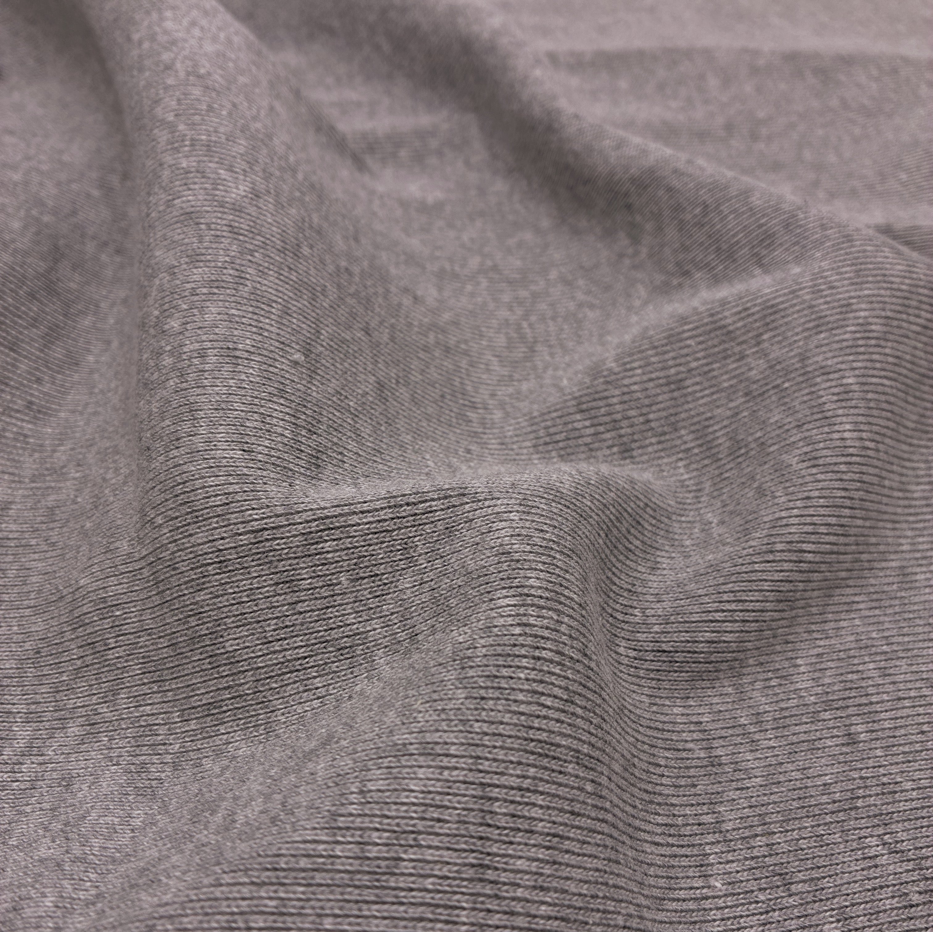 Cotton Heavy Rib - Heather Grey (KRB0663:65)