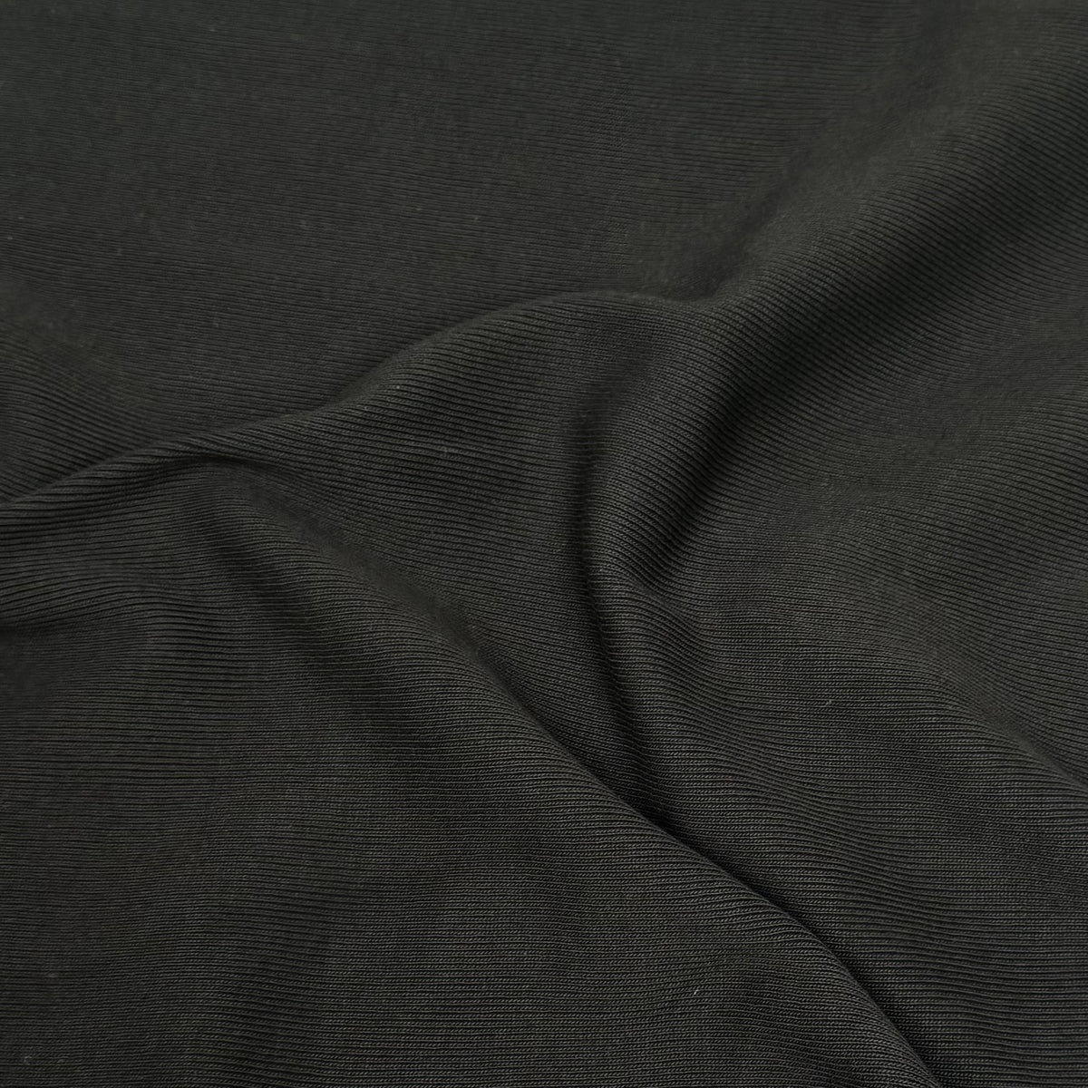 Cotton Rib Knit - Black (KRB0727)