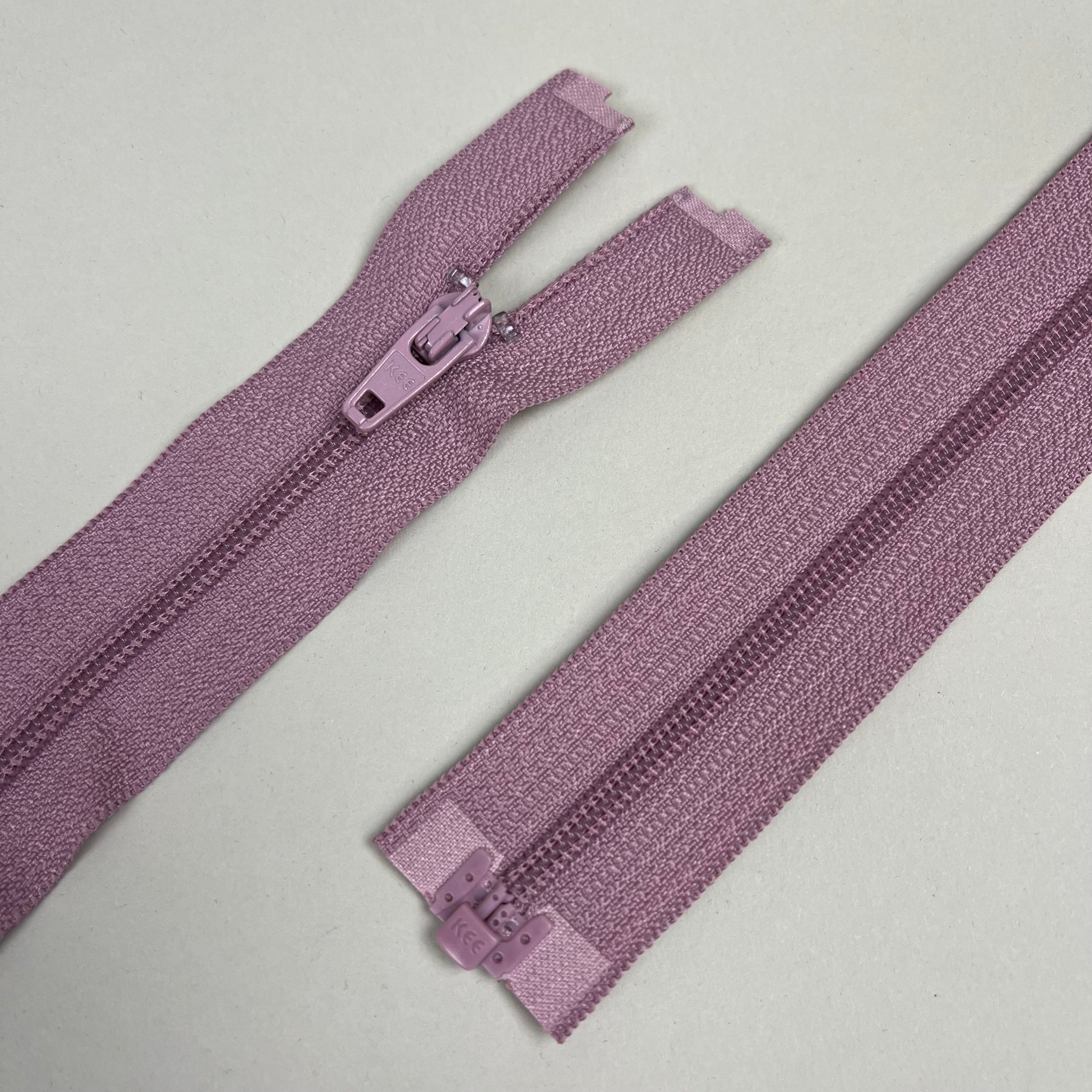 Separating Nylon Coil Zipper - Pink Mauve 18" (NZP0322)