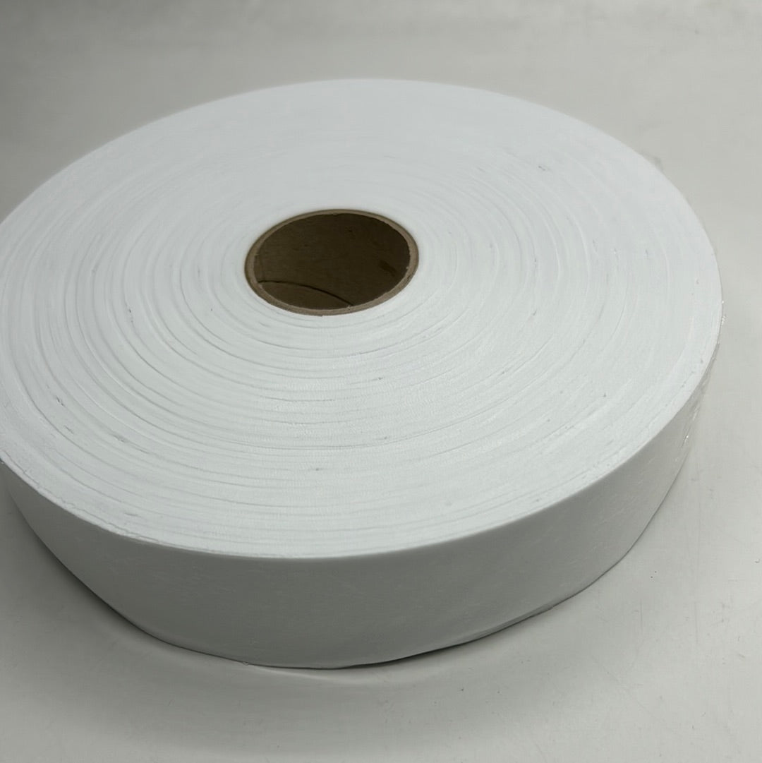 40mm Flat Bias Tape Roll, White, 100m+ (NXX1436)