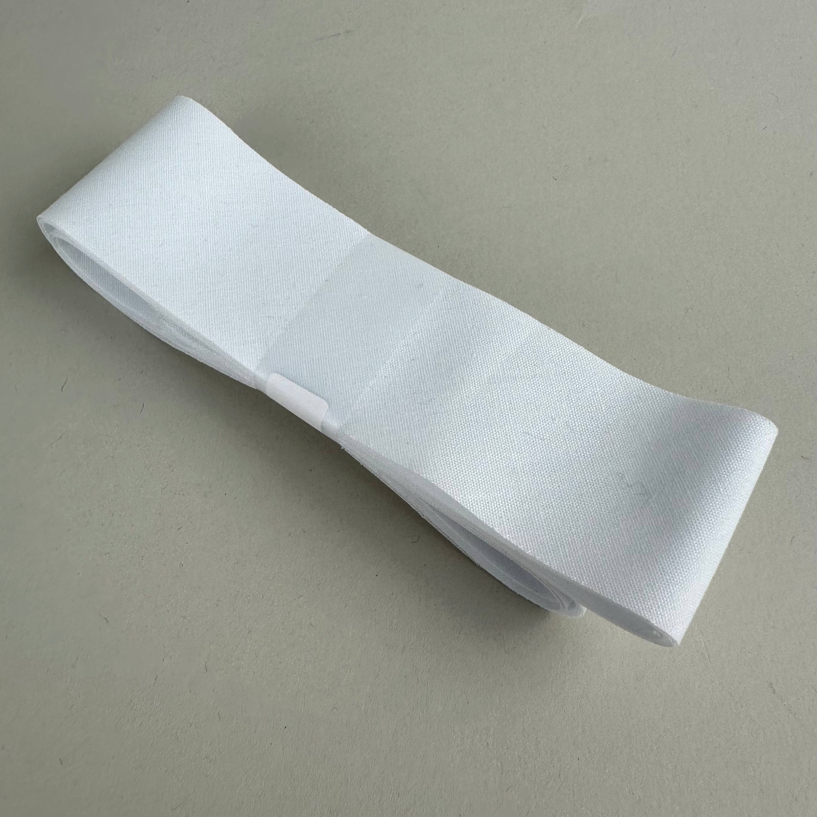 40mm Flat Bias Tape, White, 3m (NXX1203)