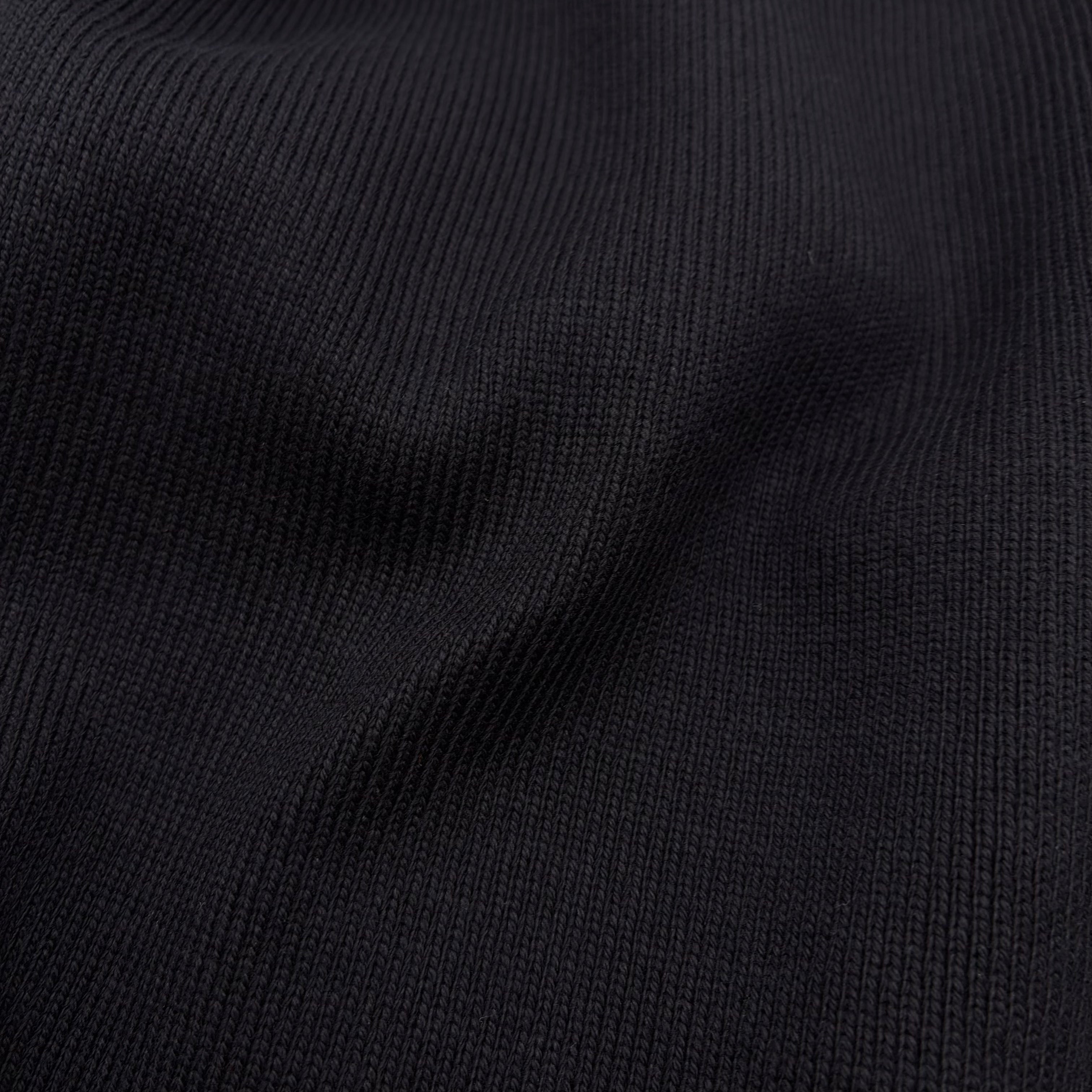 Organic Cotton 1x1 Rib Knit - Midnight Onyx (KRB0614:615)
