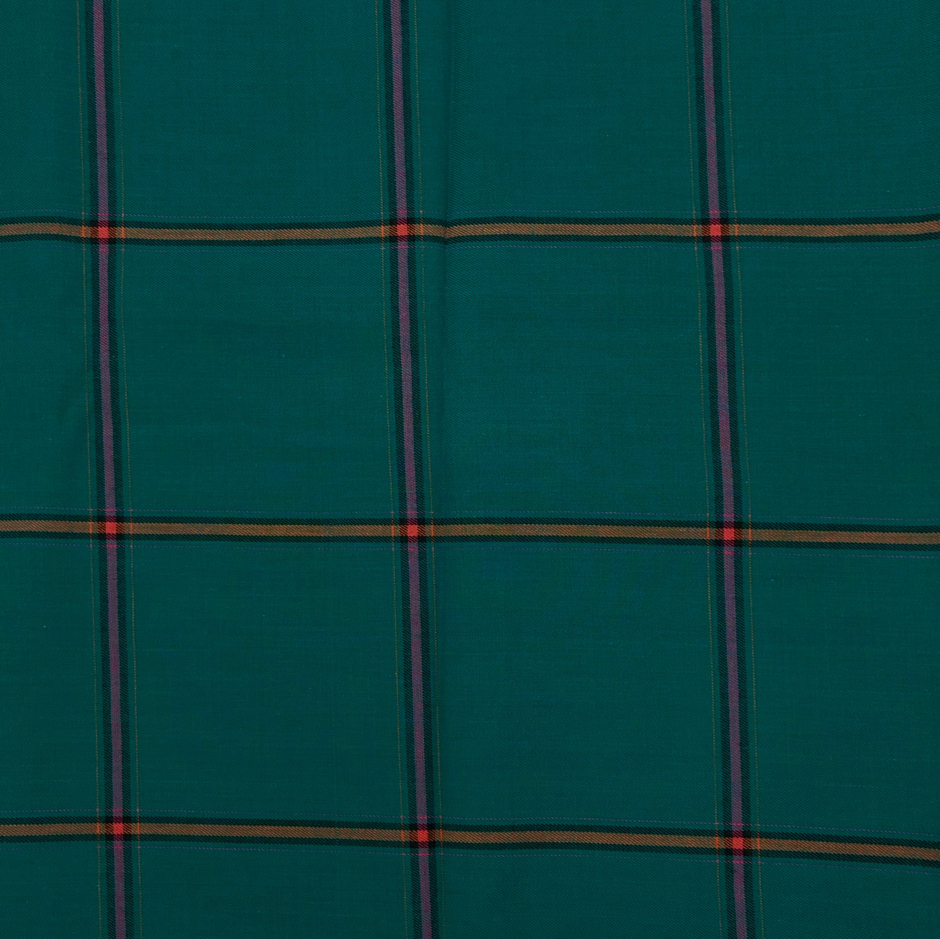 Wool Blend Dress Weight - Citrus Garden Plaid (WDW3578)