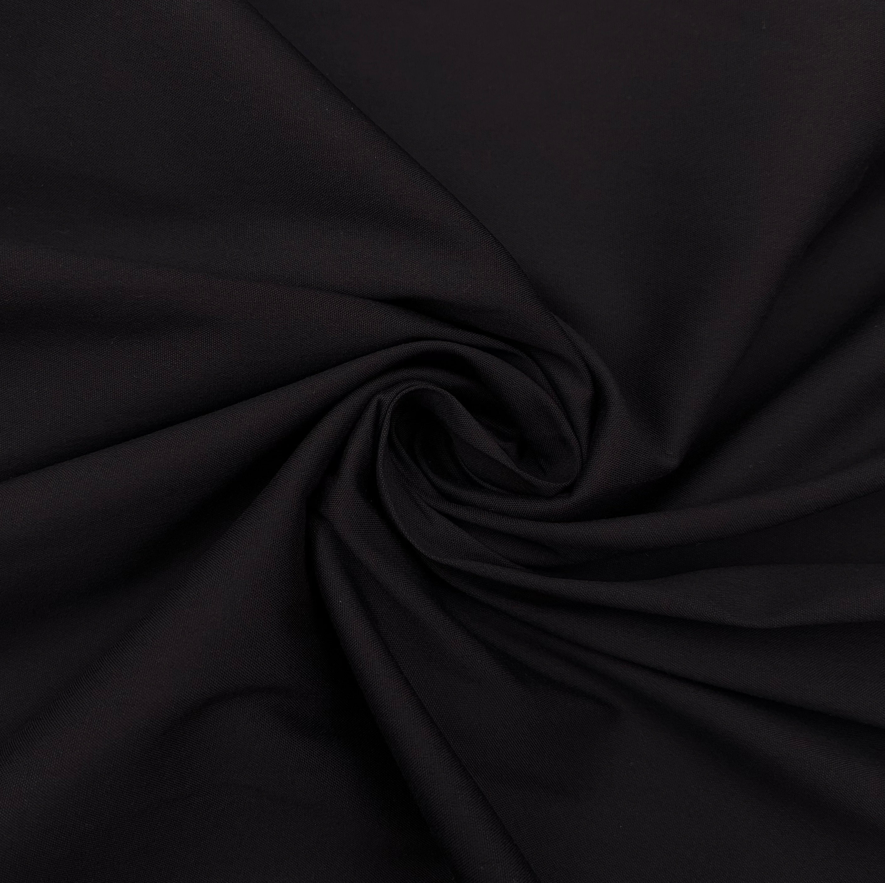 Stretch Cotton Blend Shirting - Black (WDW3484)