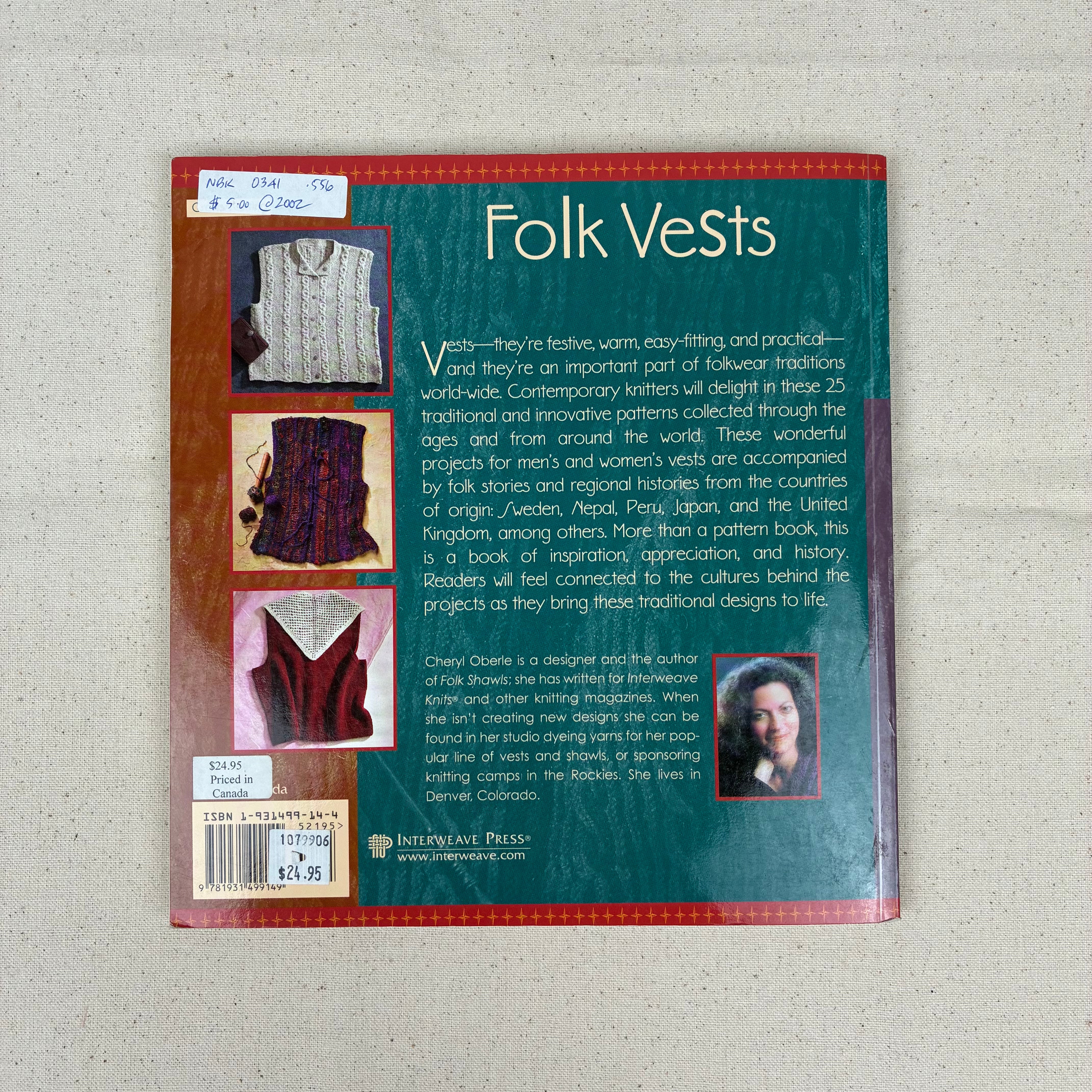 Knitting Book - Folk Vests (NBK0341)