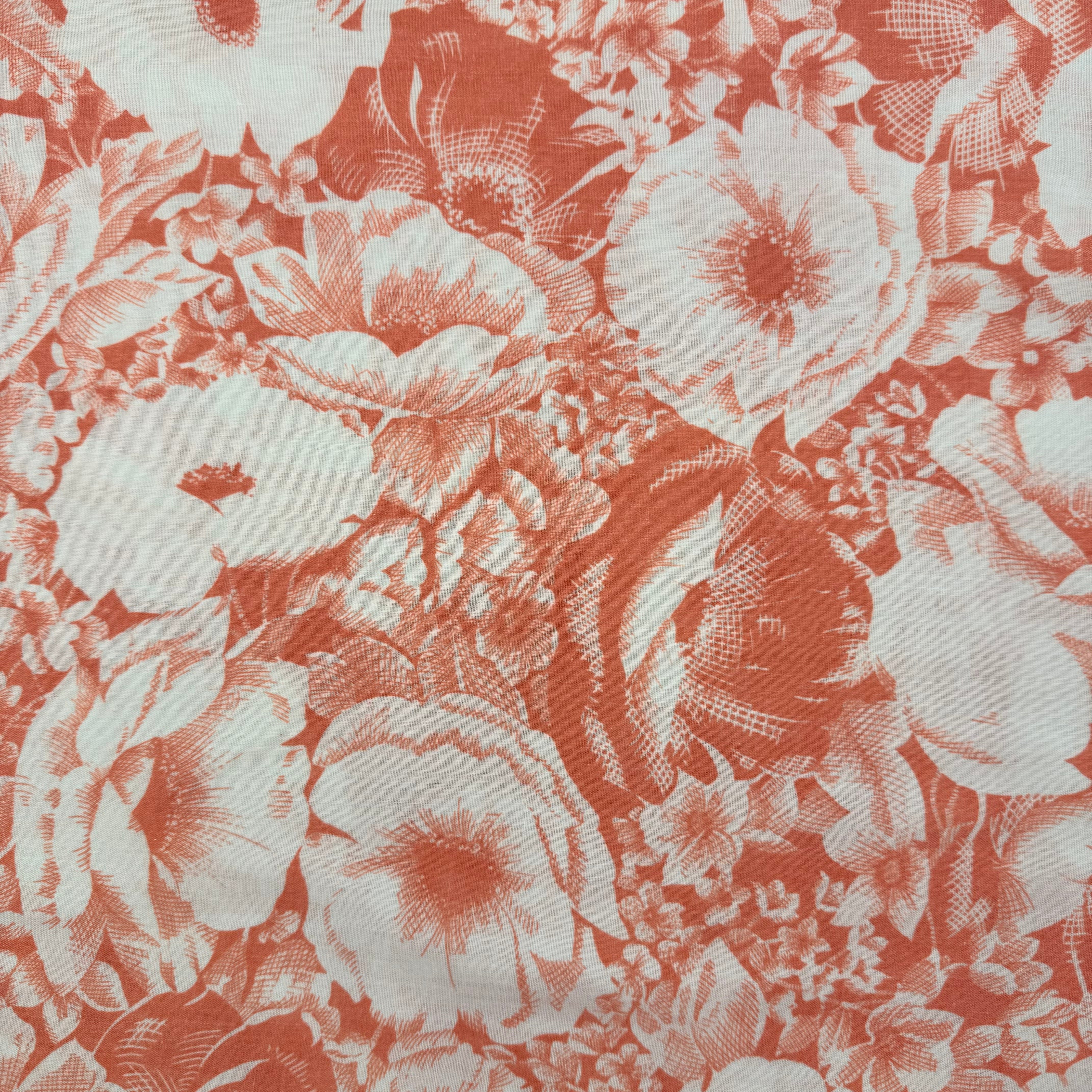 Dress Weight - Antique Rose on Cream (WDW3638)