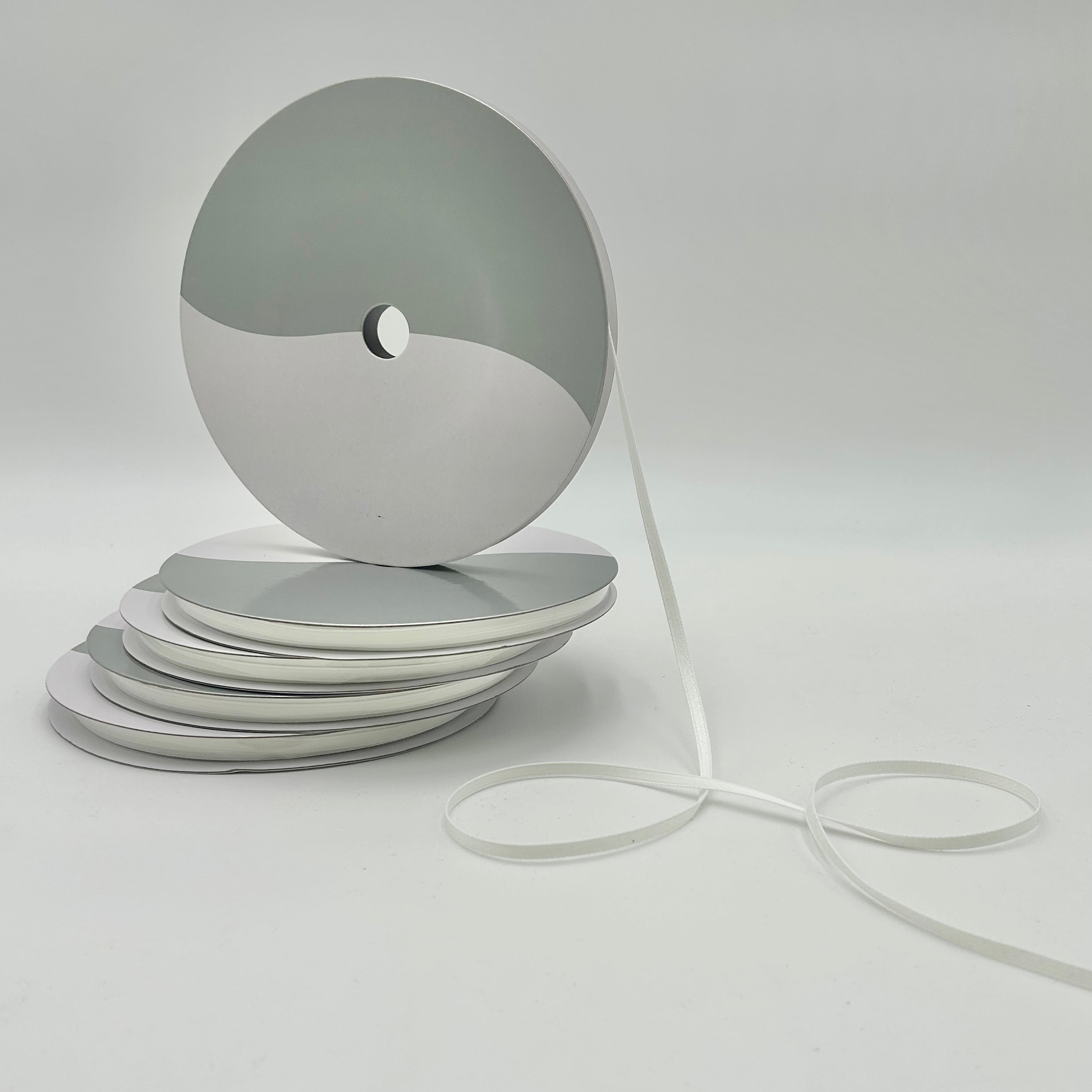 Satin Ribbon, White 4mm (NXX1451)