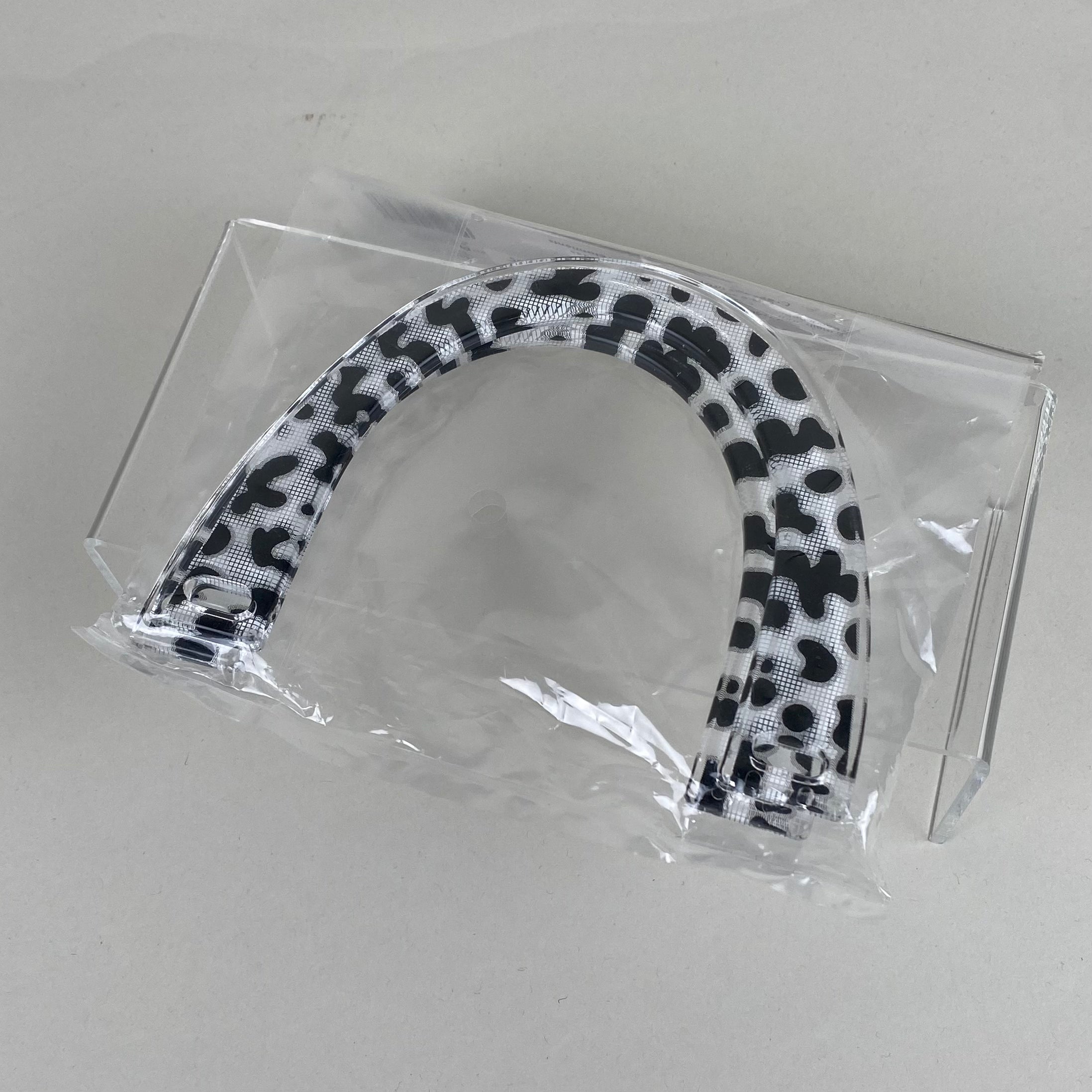 Plastic Purse Handle - White and Black (NXX1626)