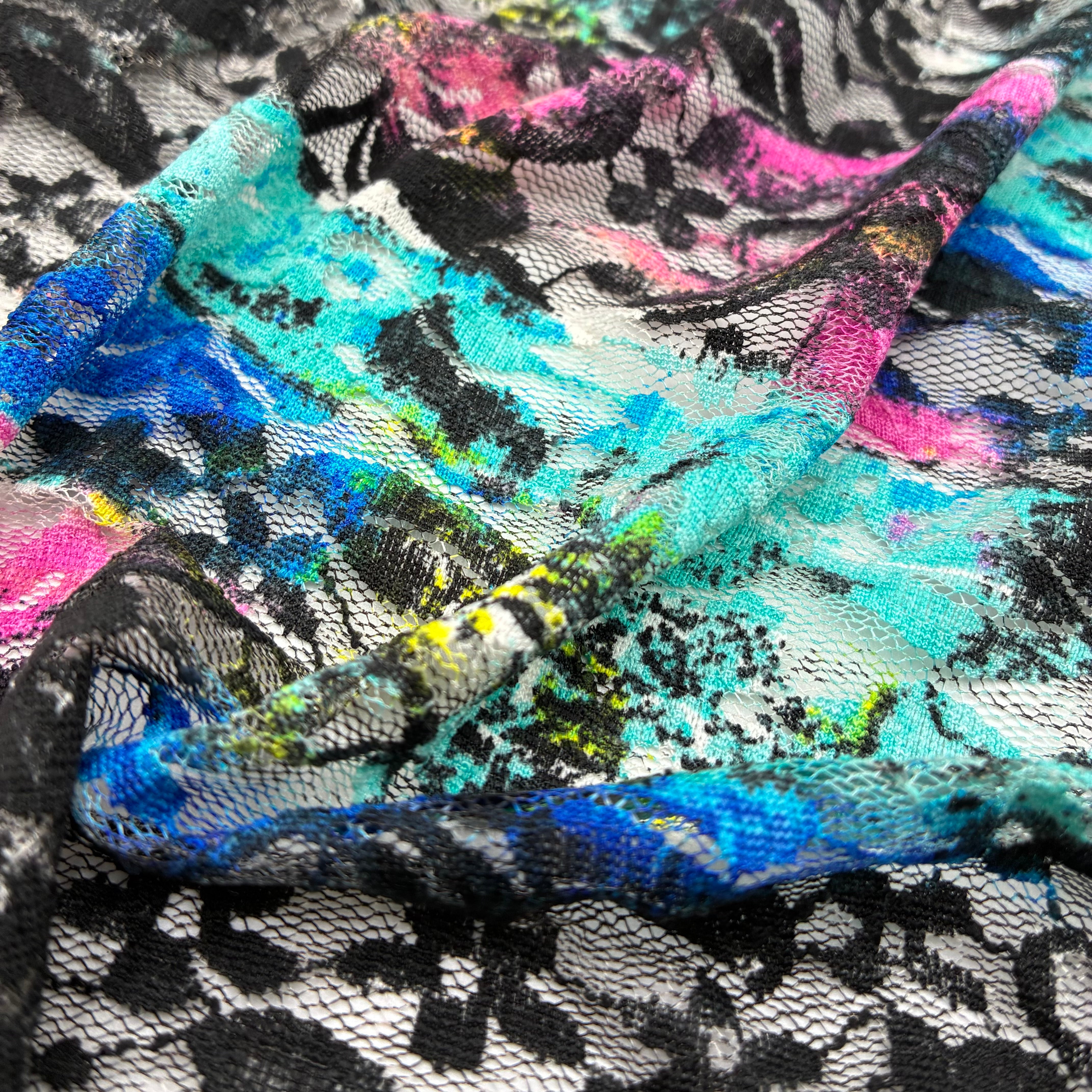 Stretch Graphic Lace - Print Shop (KLM0210:11)