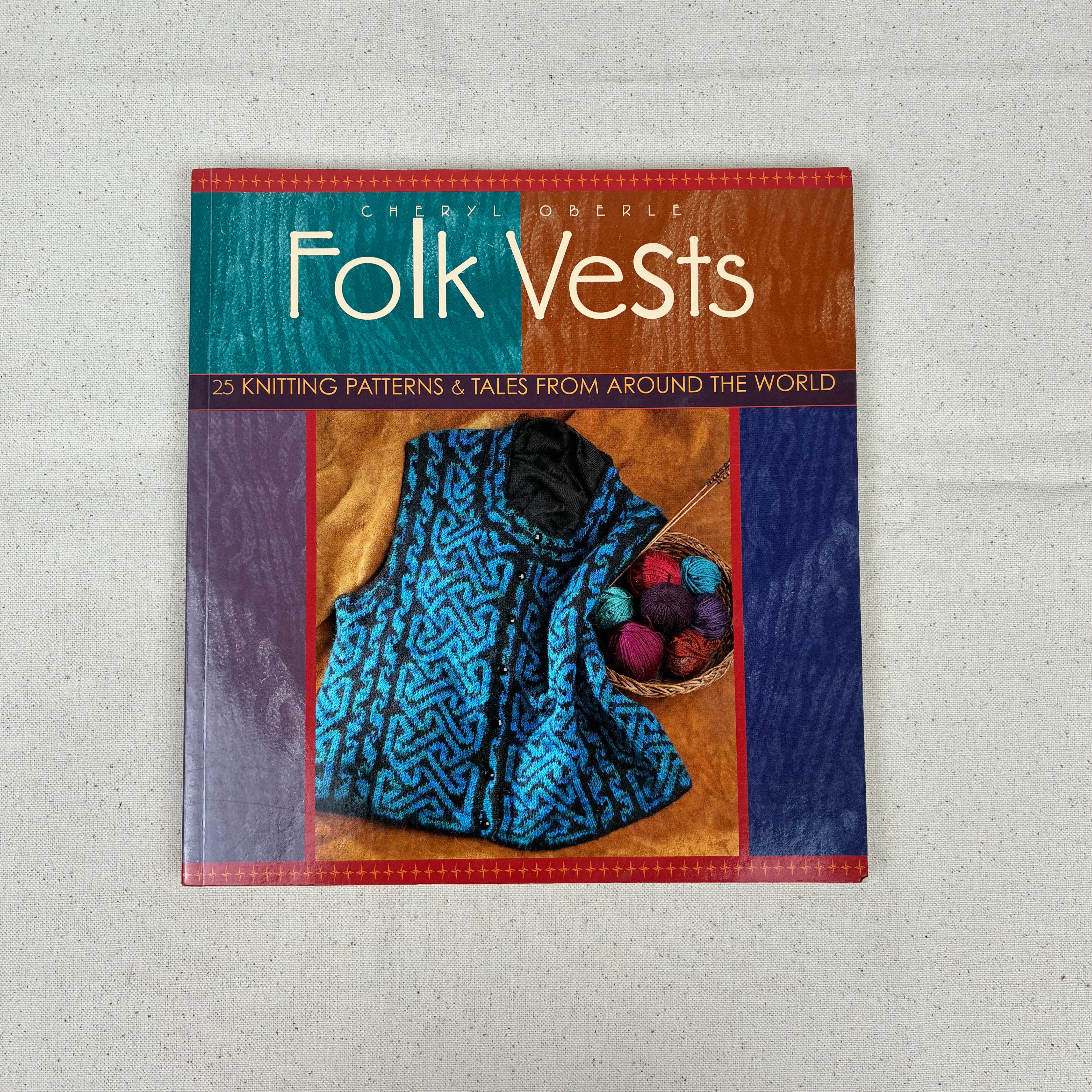 Knitting Book - Folk Vests (NBK0341)