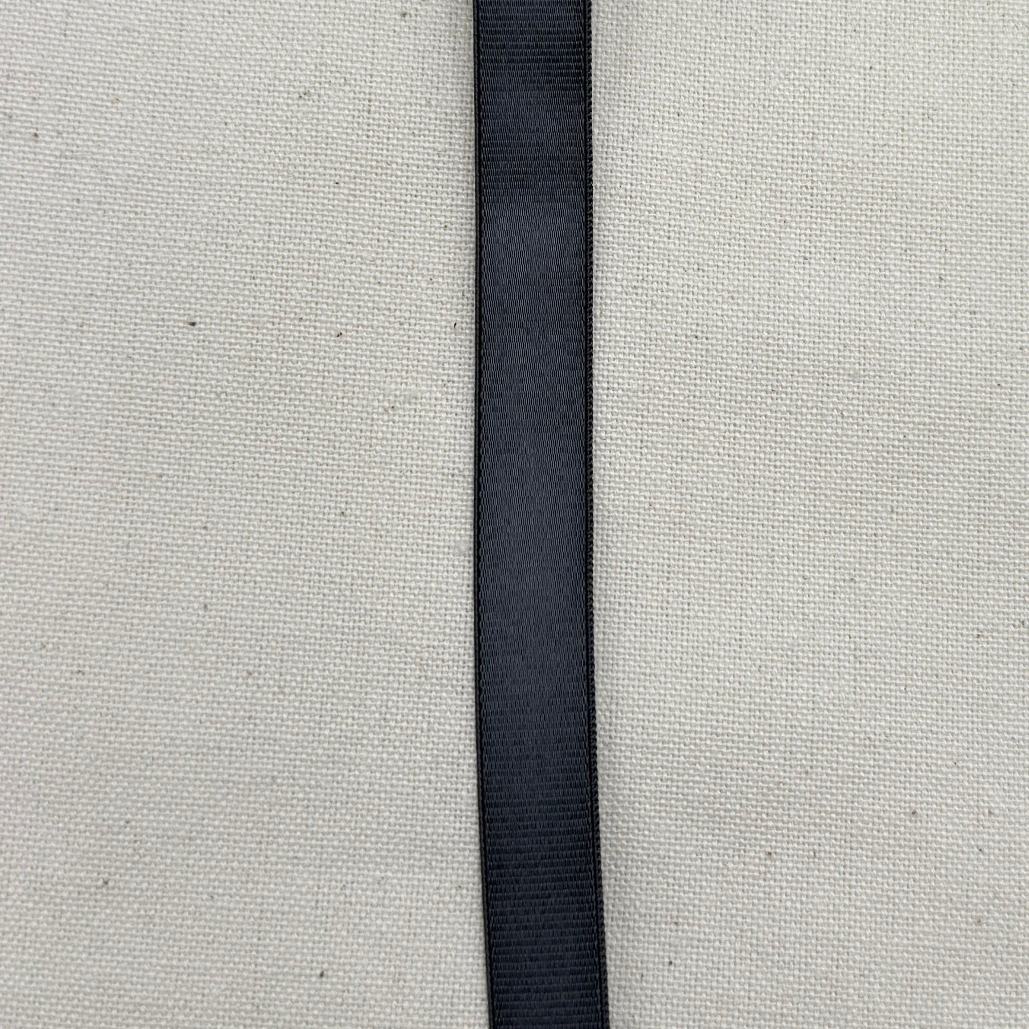 Satin Grosgrain Bra Strap Elastic - Graphite, 10m (NEL0184)