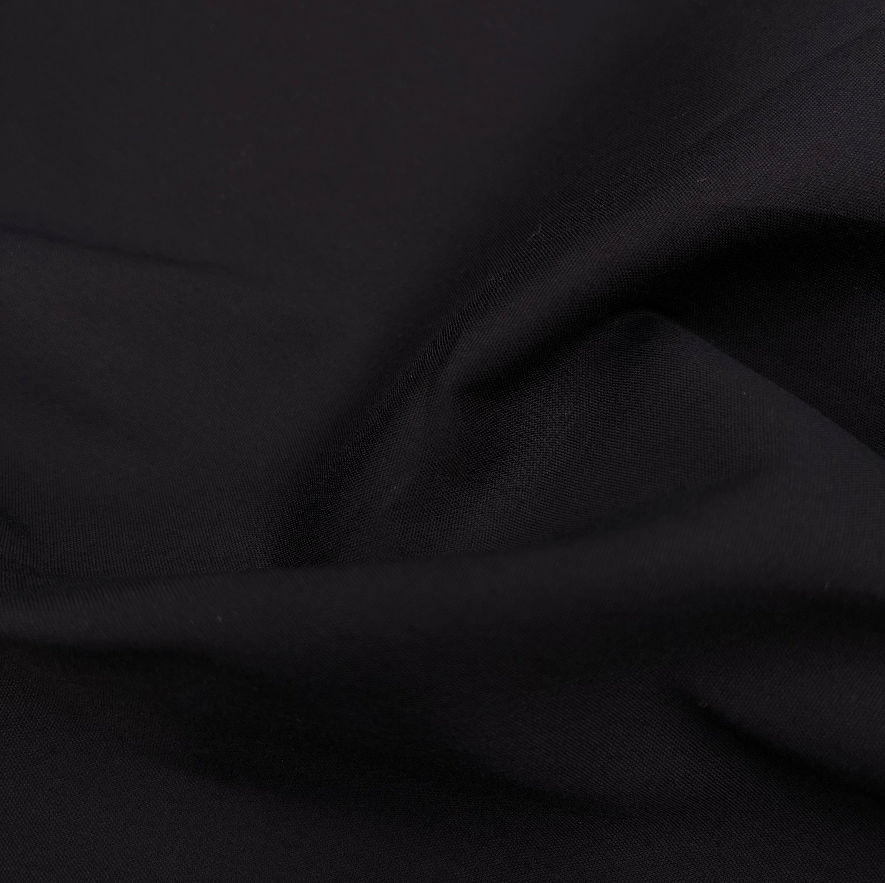 Stretch Cotton Blend Shirting - Black (WDW3484)