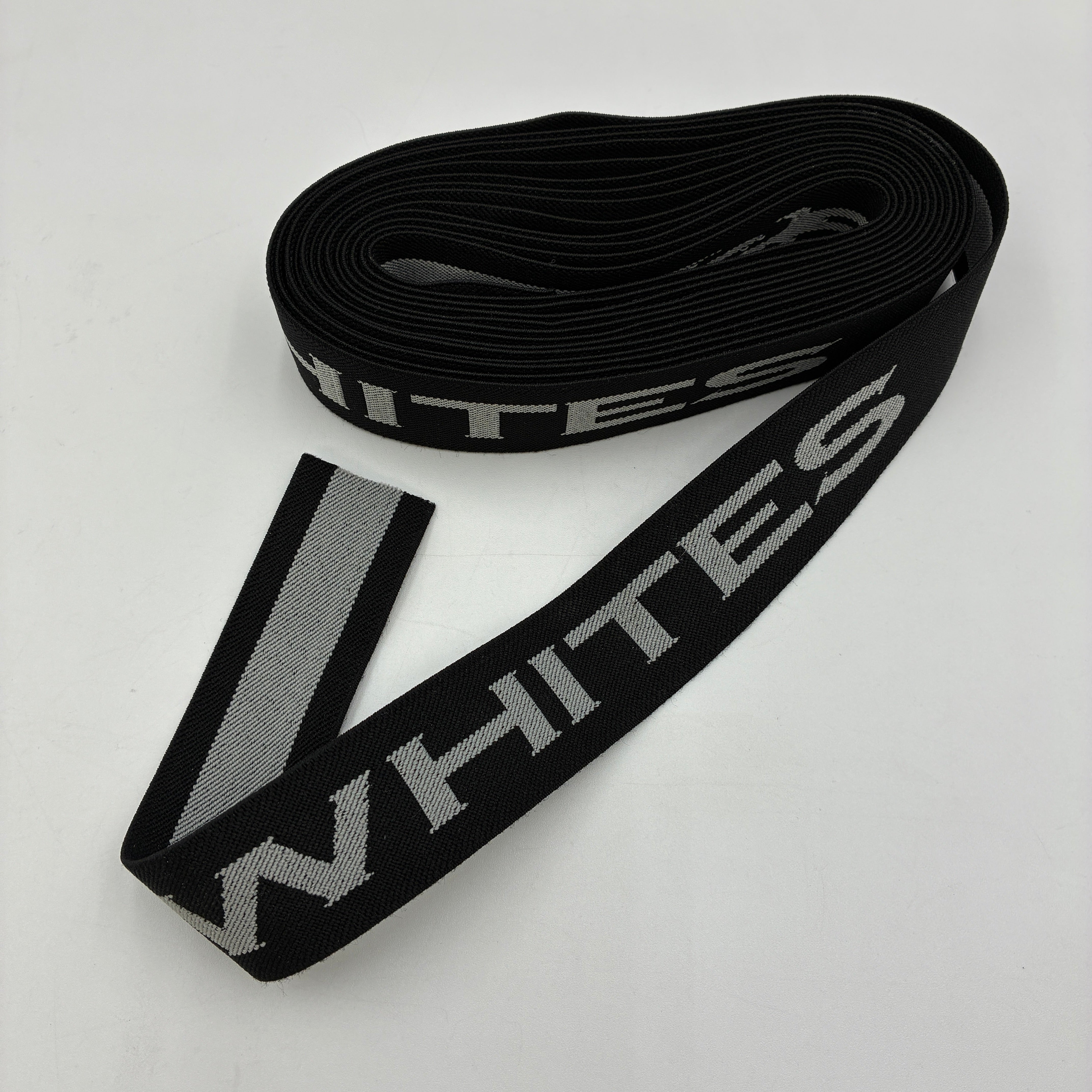 38mm Waistband Elastic - Black/Grey, 5m (NEL0209)