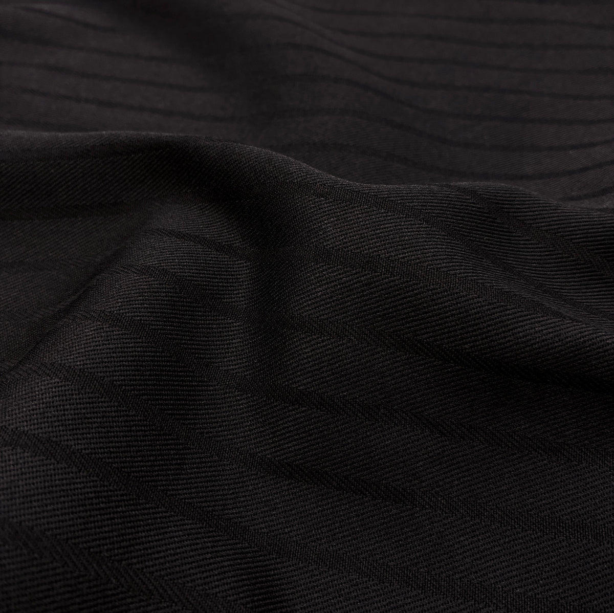 Twill Suit Weight - Noir Stripes (WTW0093)