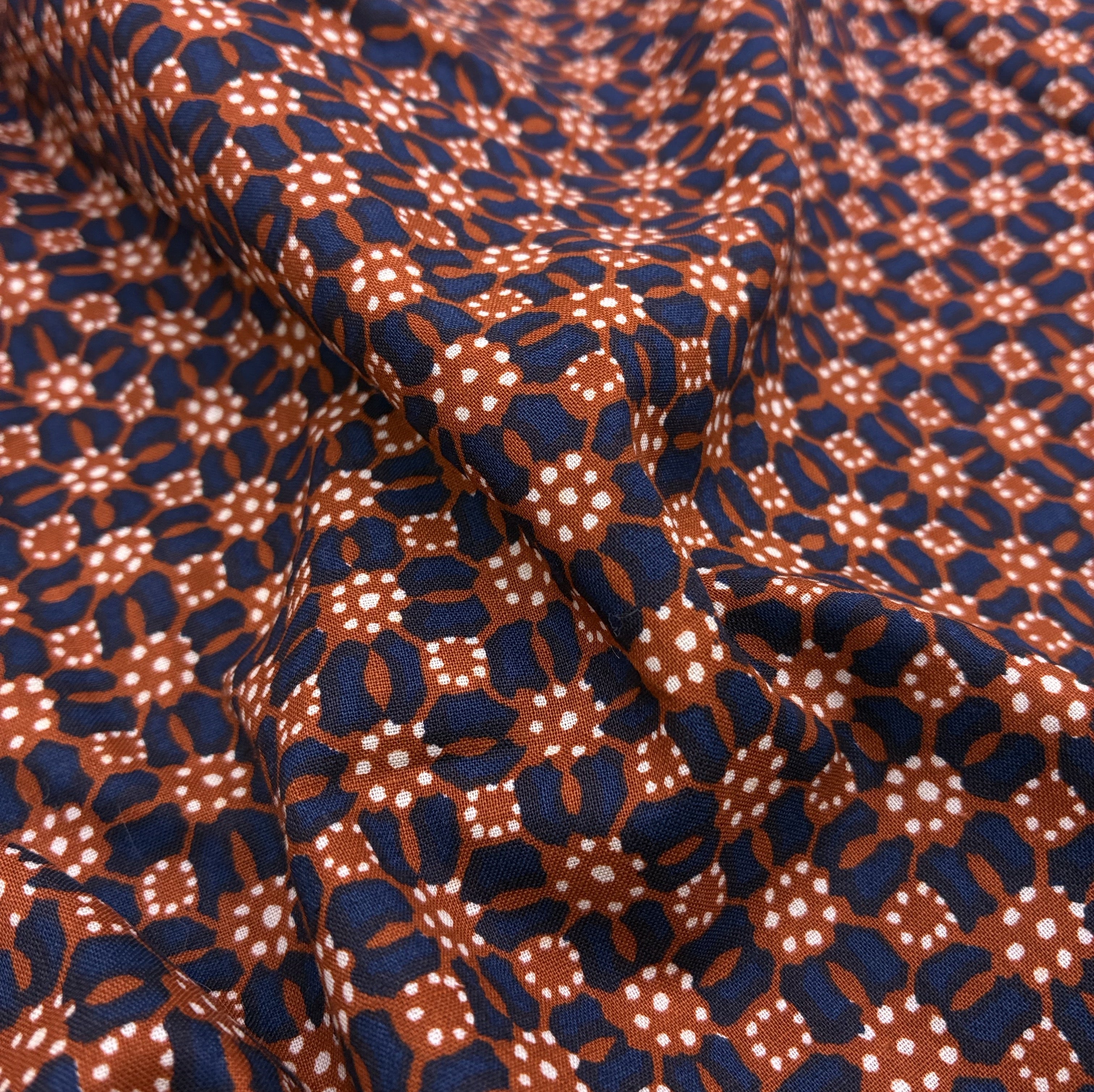 Quilting Cotton - Navy Brown (WQC2924)