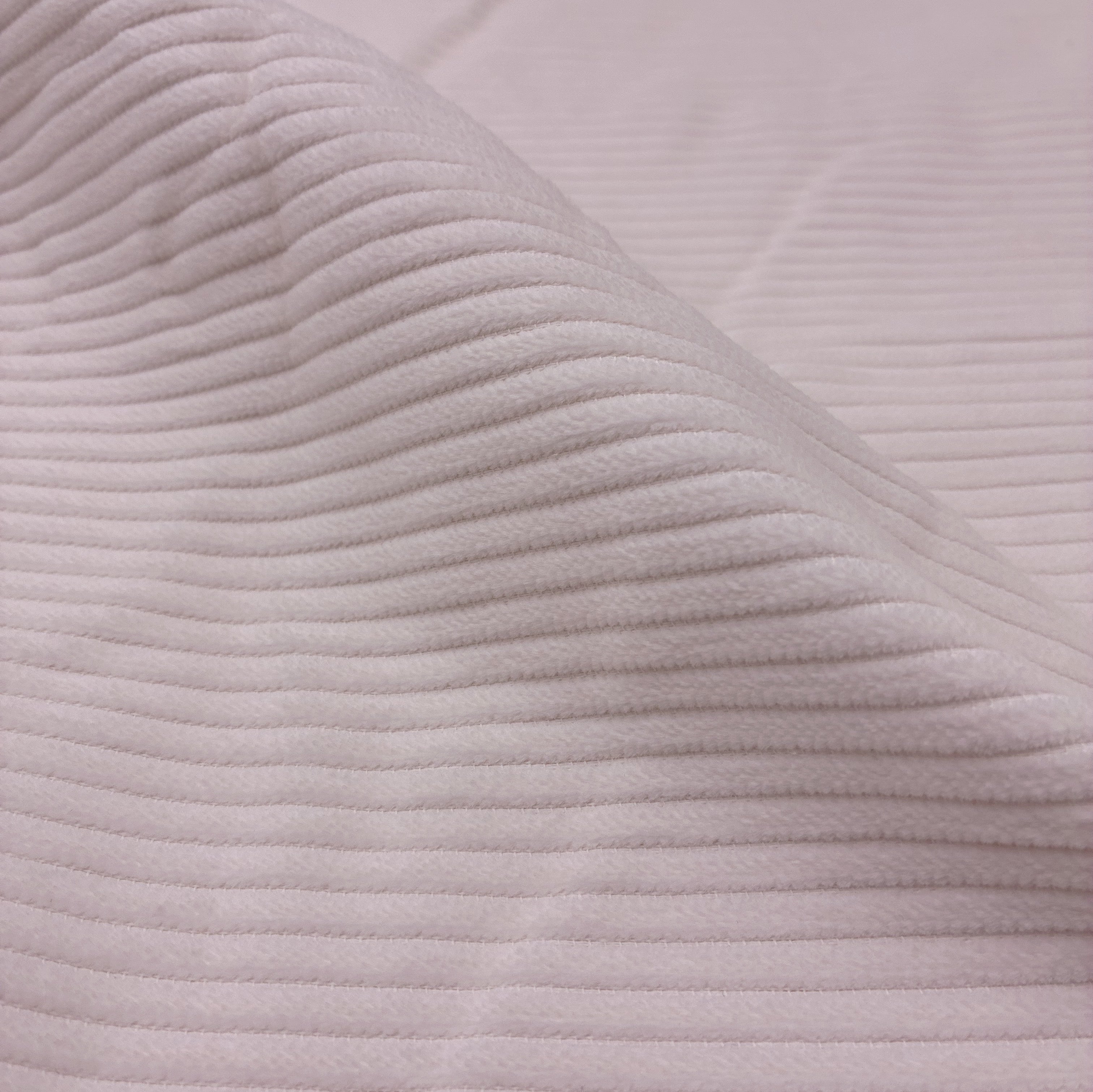 Cotton Wide Wale Corduroy - Bleach White (WCD0042)