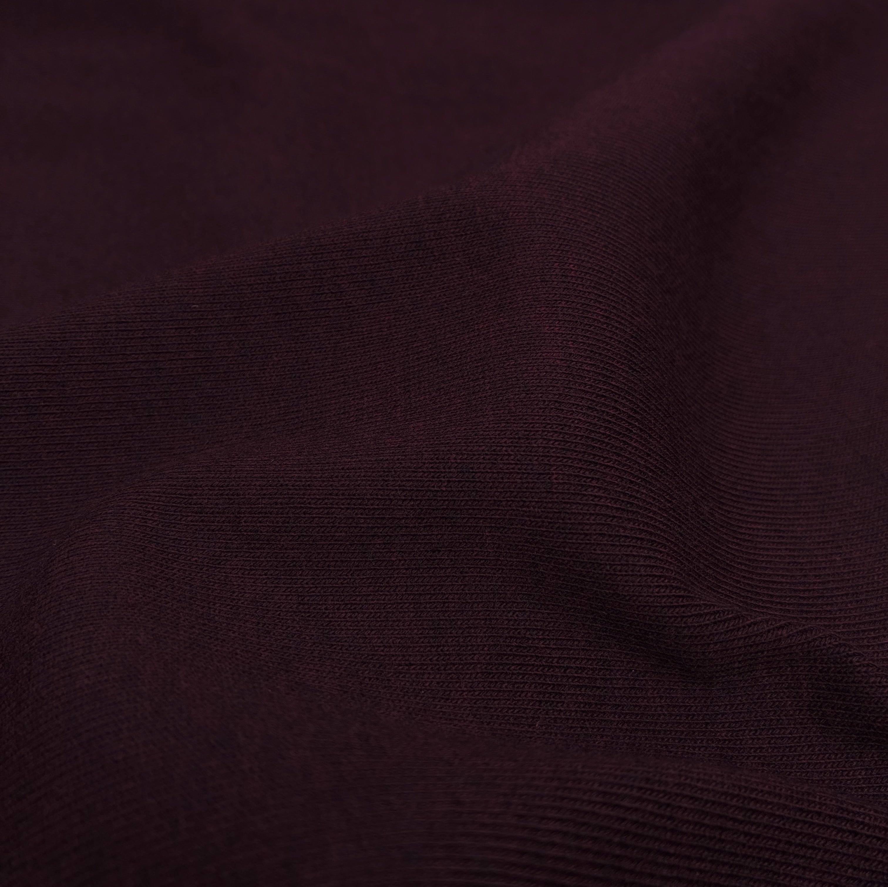 Cotton Rib Knit - Velvet Merlot (KRB0641:642)