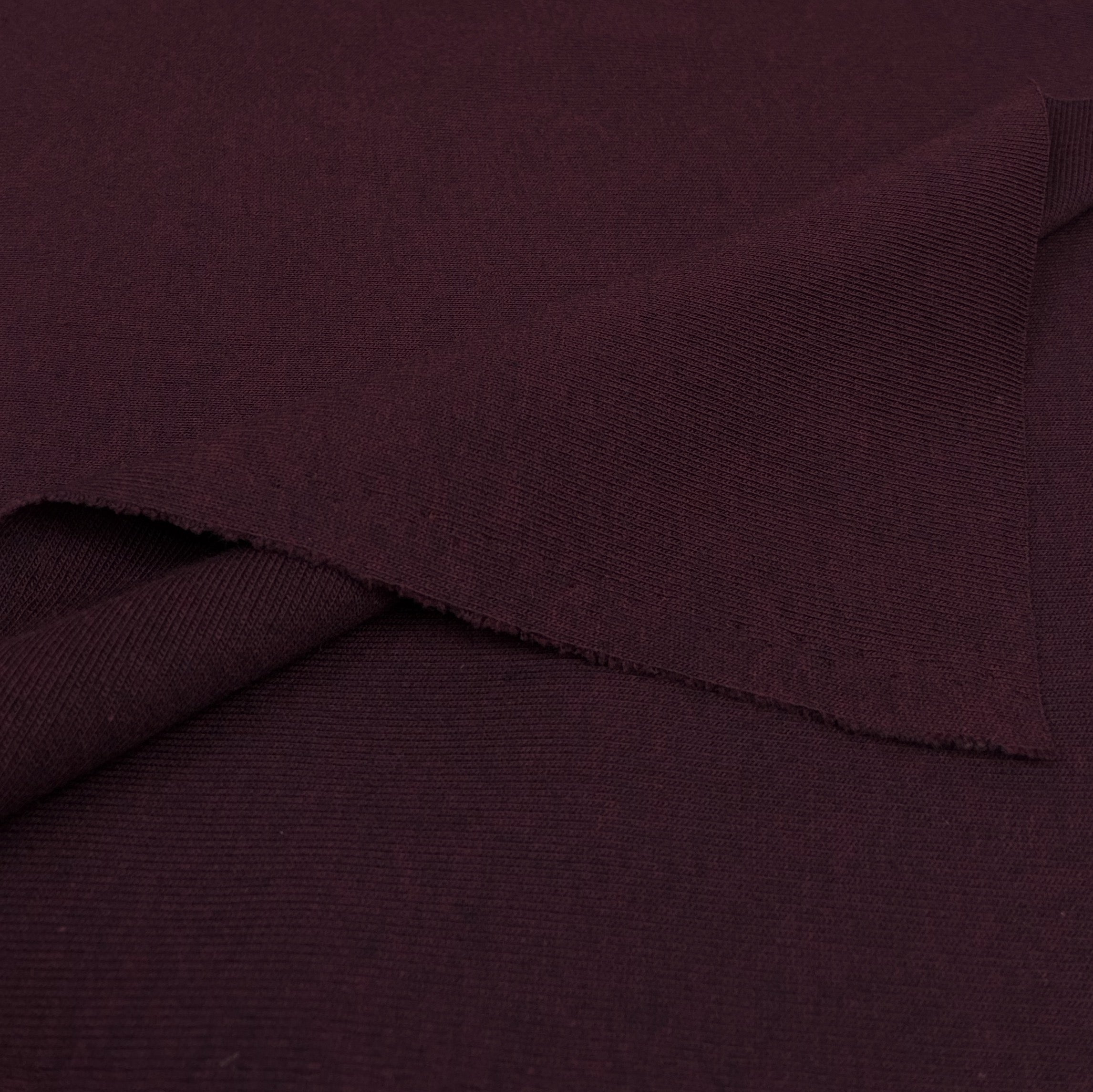 Cotton Rib Knit - Velvet Merlot (KRB0641:642)