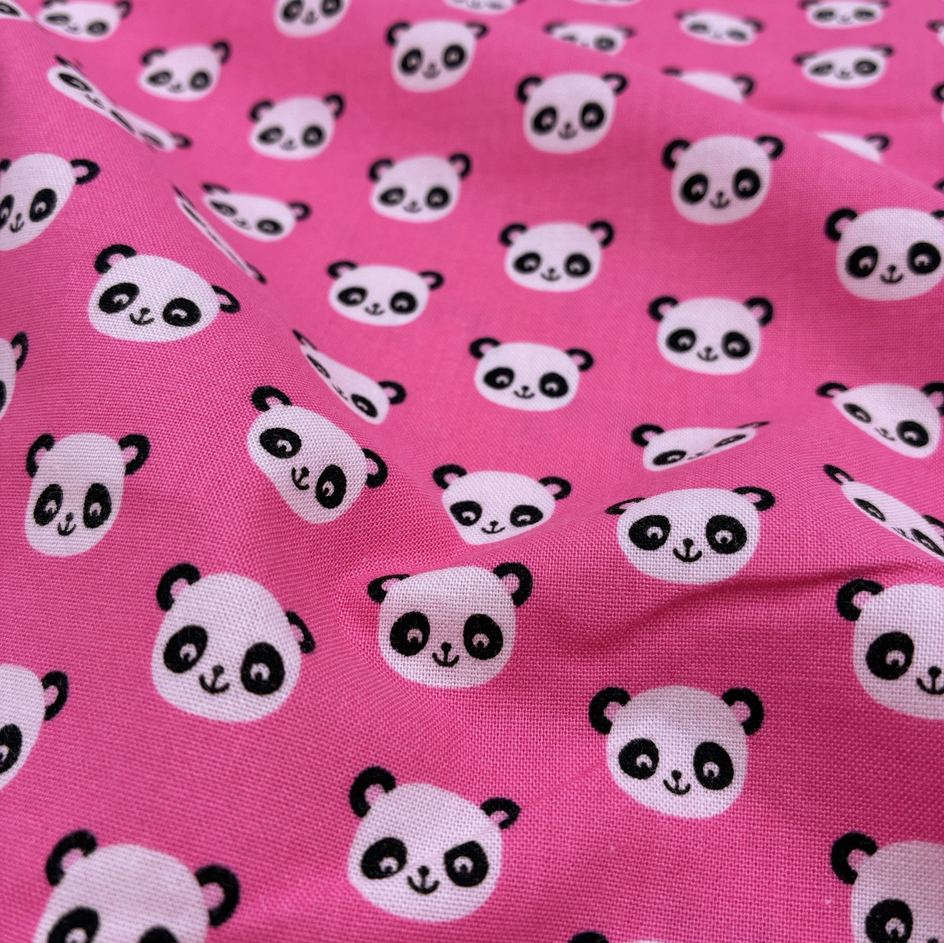 Quilting Cotton - Pandas on Pink (WQC3113)