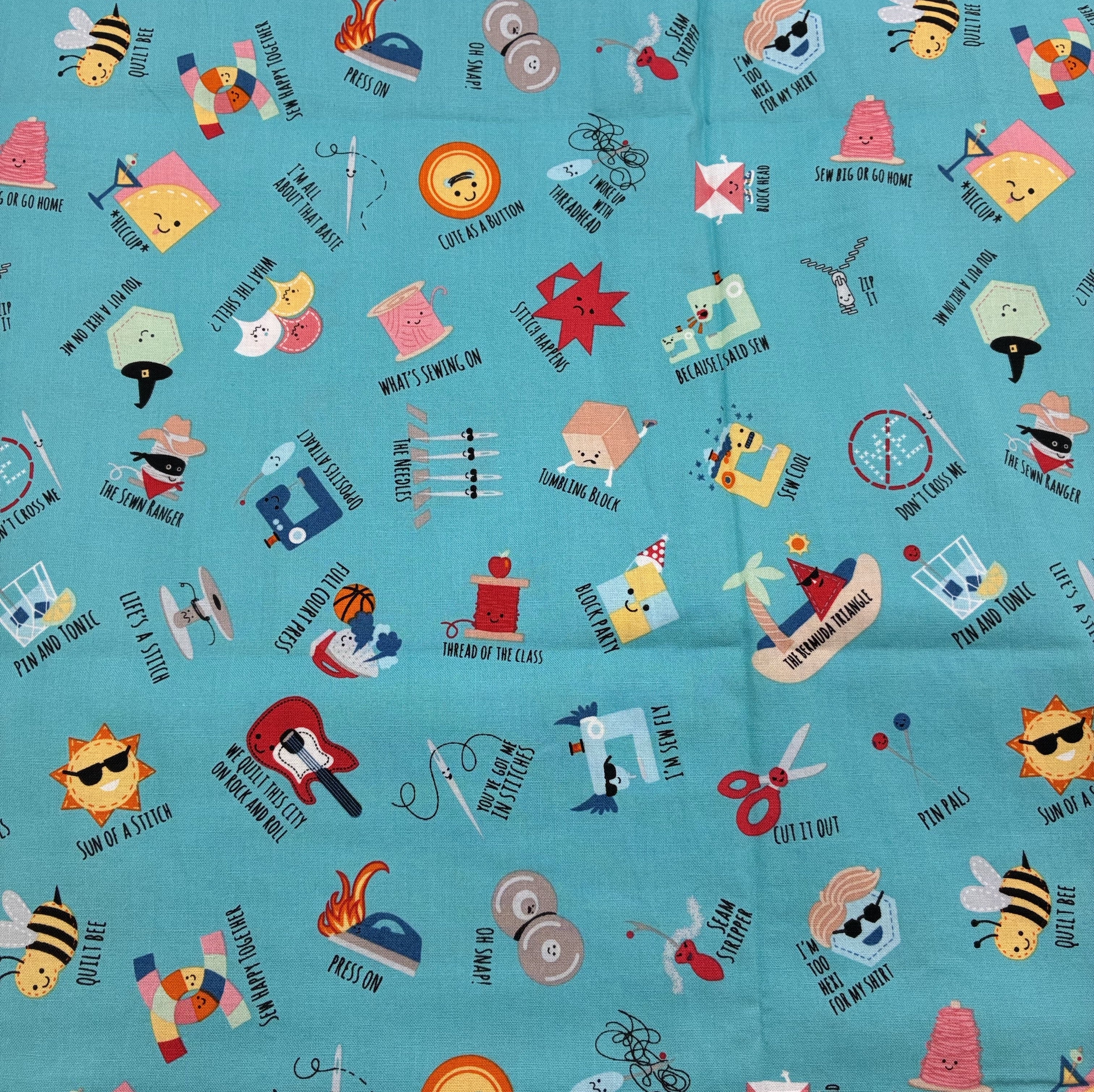 Quilting Cotton - Riley Blake Sew Chatty (WQC3128:9)