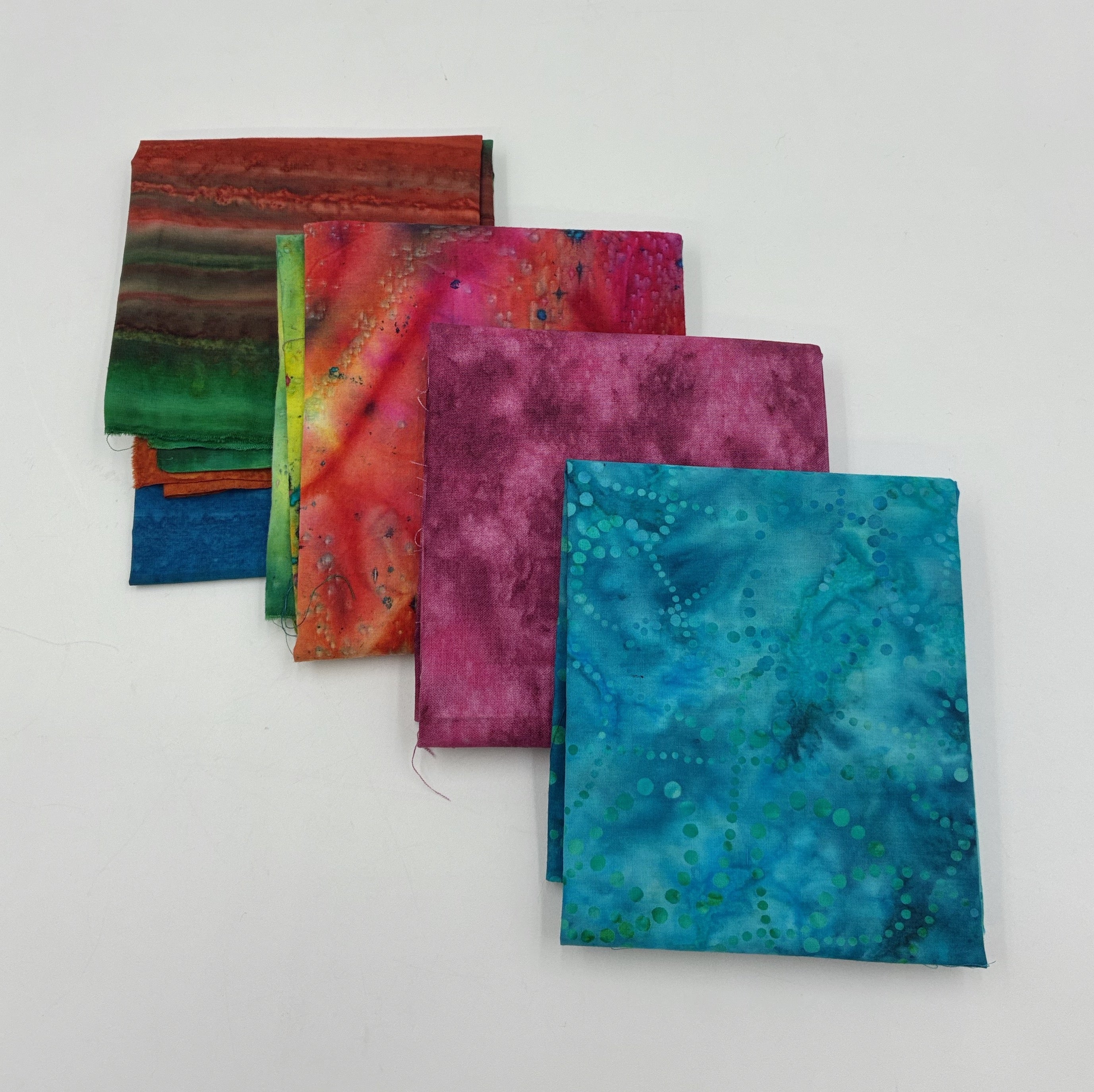 Quilting Cotton Fat Quarter Bundle - Mixed Batiks (WQC3150)
