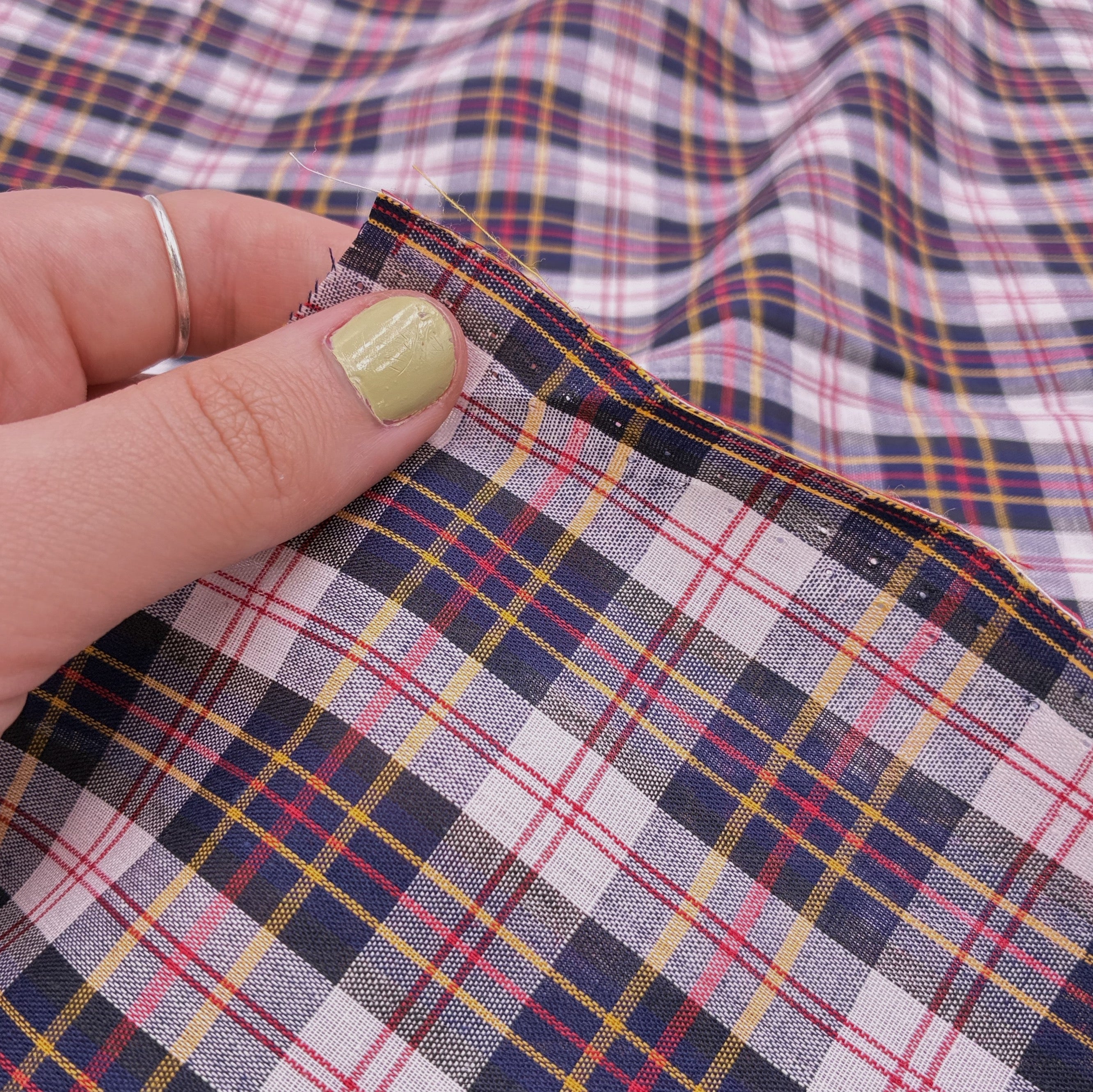 Plaid Shirting - Blue & Red (WDW3411)