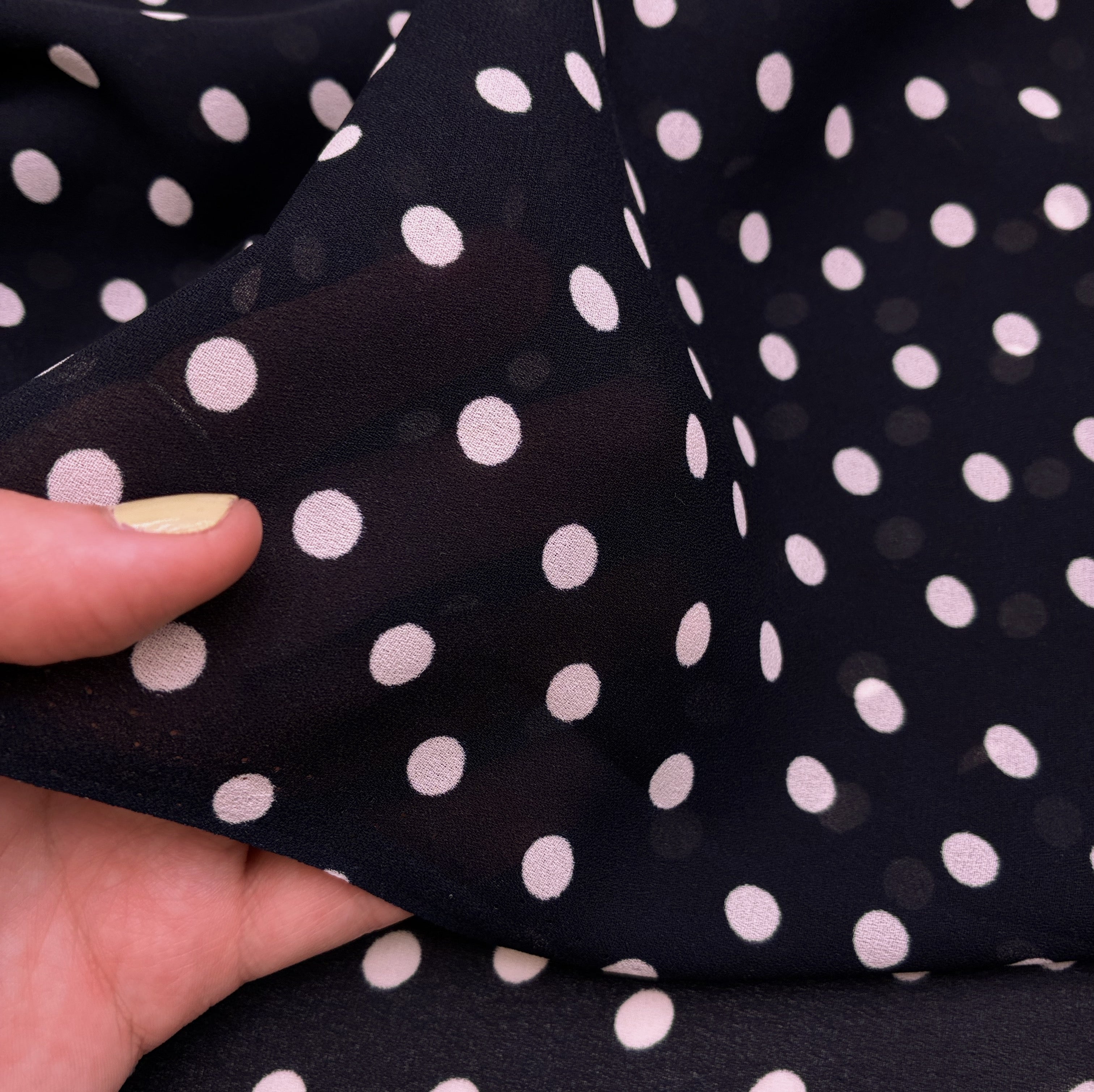 Dress Weight - Navy with Polka Dots (WDW3417)