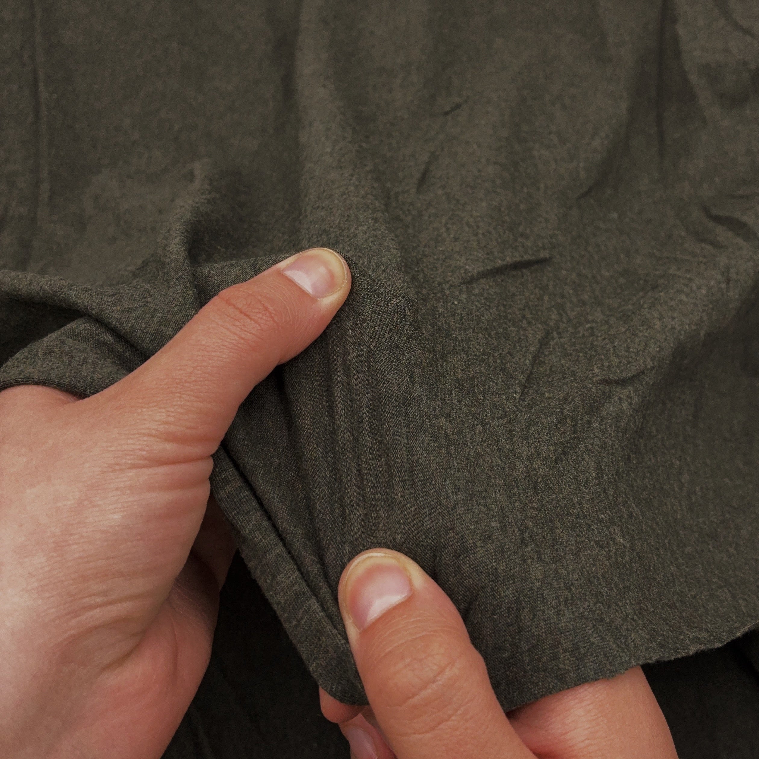 Cotton Single Jersey - Charred Moss (KJE1548:1549)