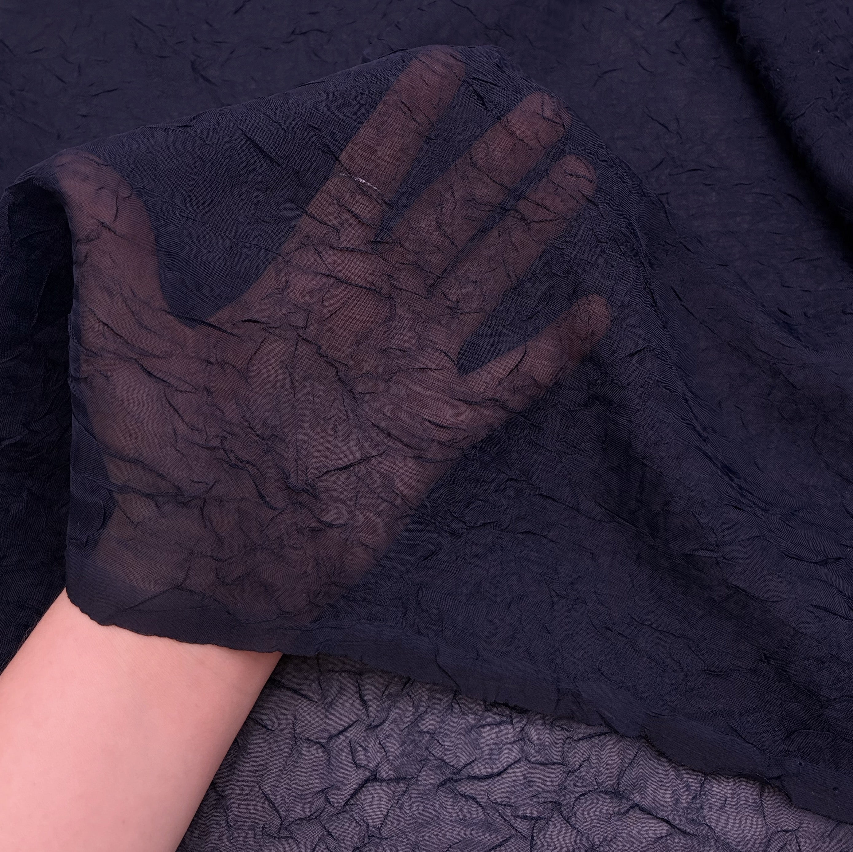 Crinkle Shirting - Navy Twilight (WDW3454)