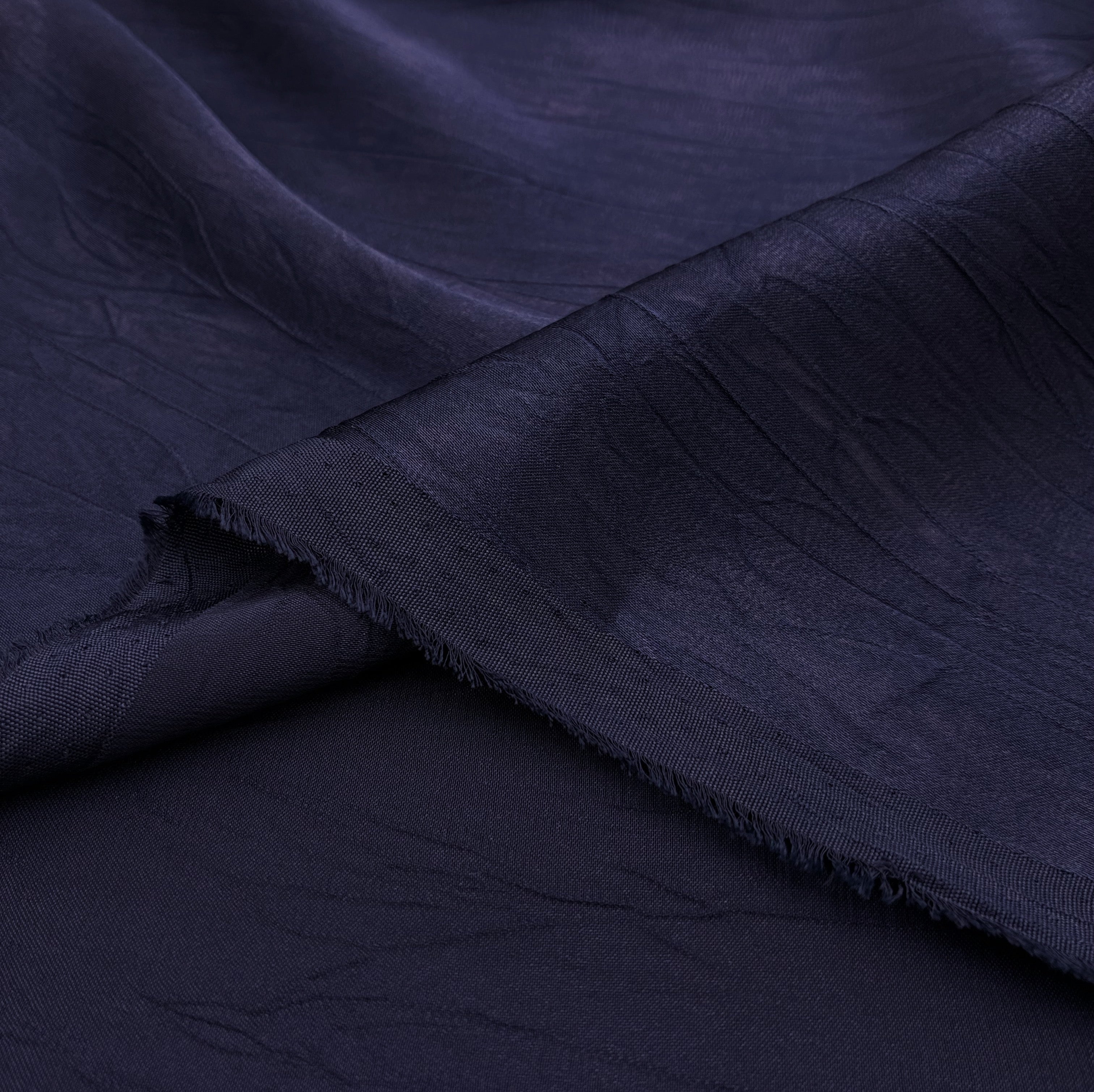 Crinkle Satin - Midnight Blue (WDW3455)