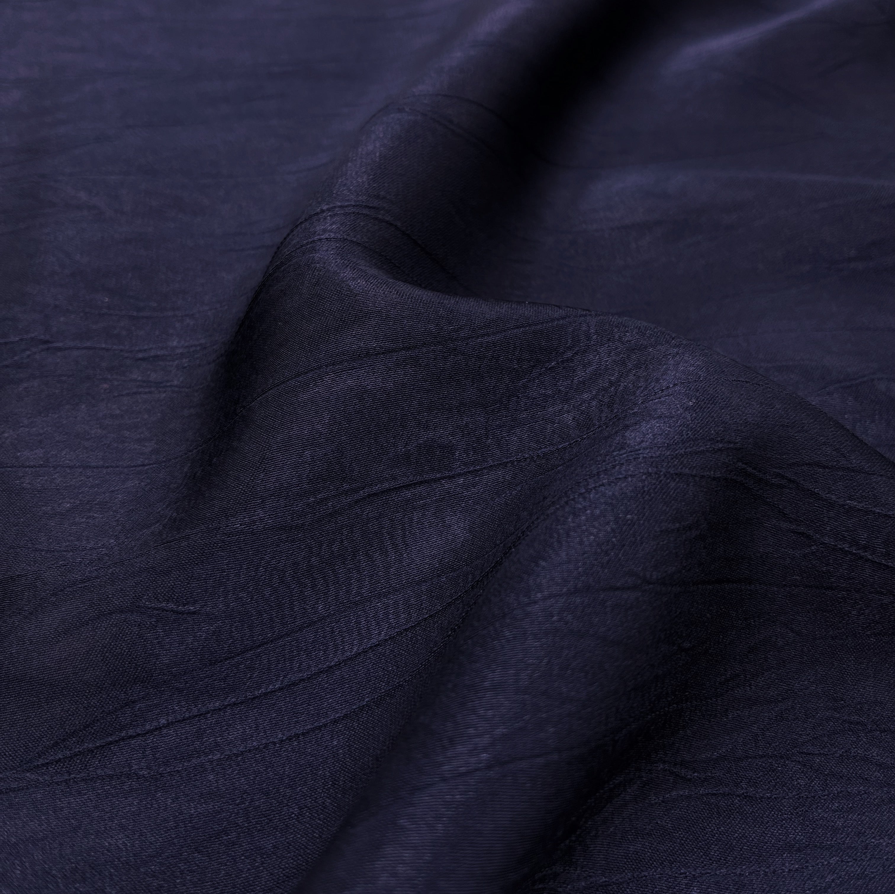 Crinkle Satin - Midnight Blue (WDW3455)